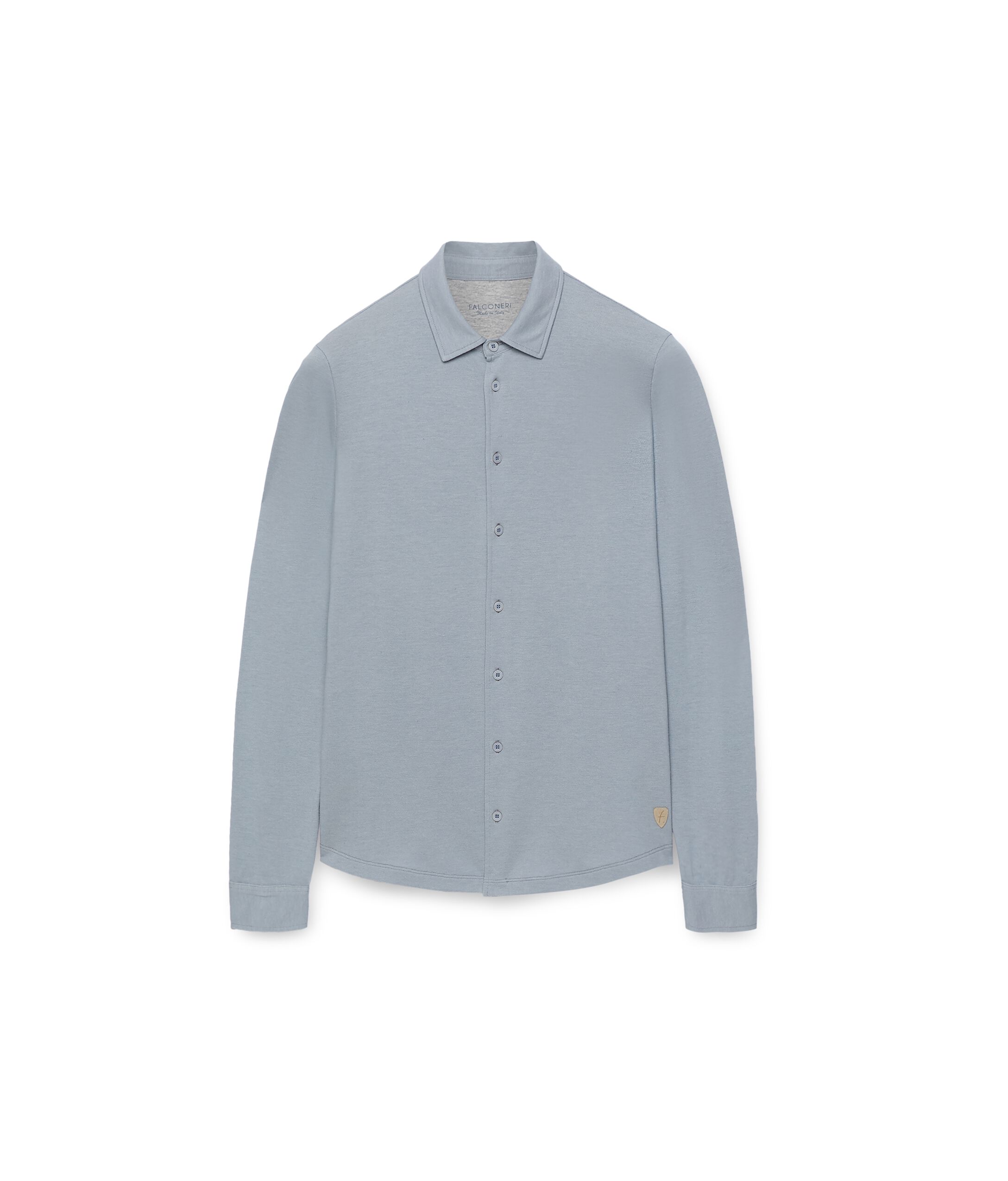 Camicia piquet cotone seta
