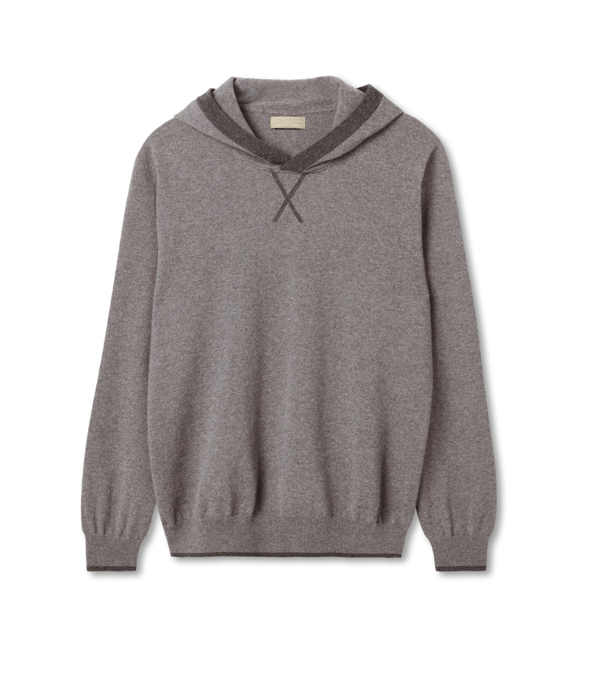 Bluza z kaszmiru Ultrasoft Colore Ciemnoszary Melan�