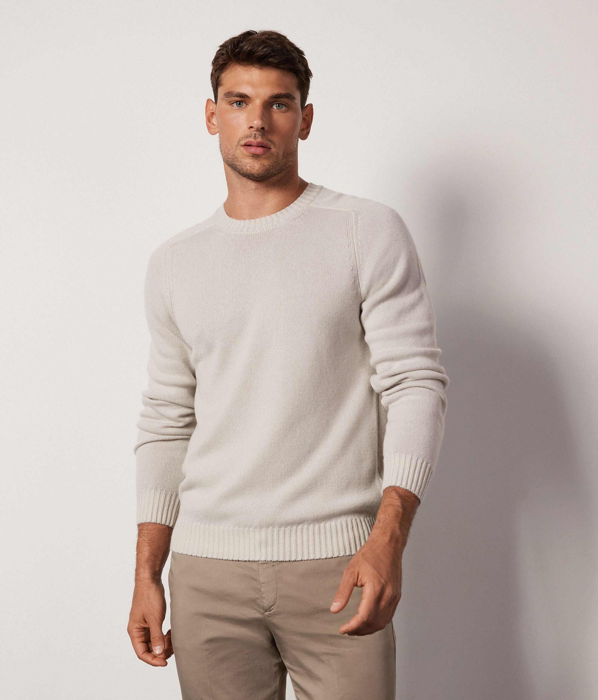 Pull à col rond en cachemire ultra-doux