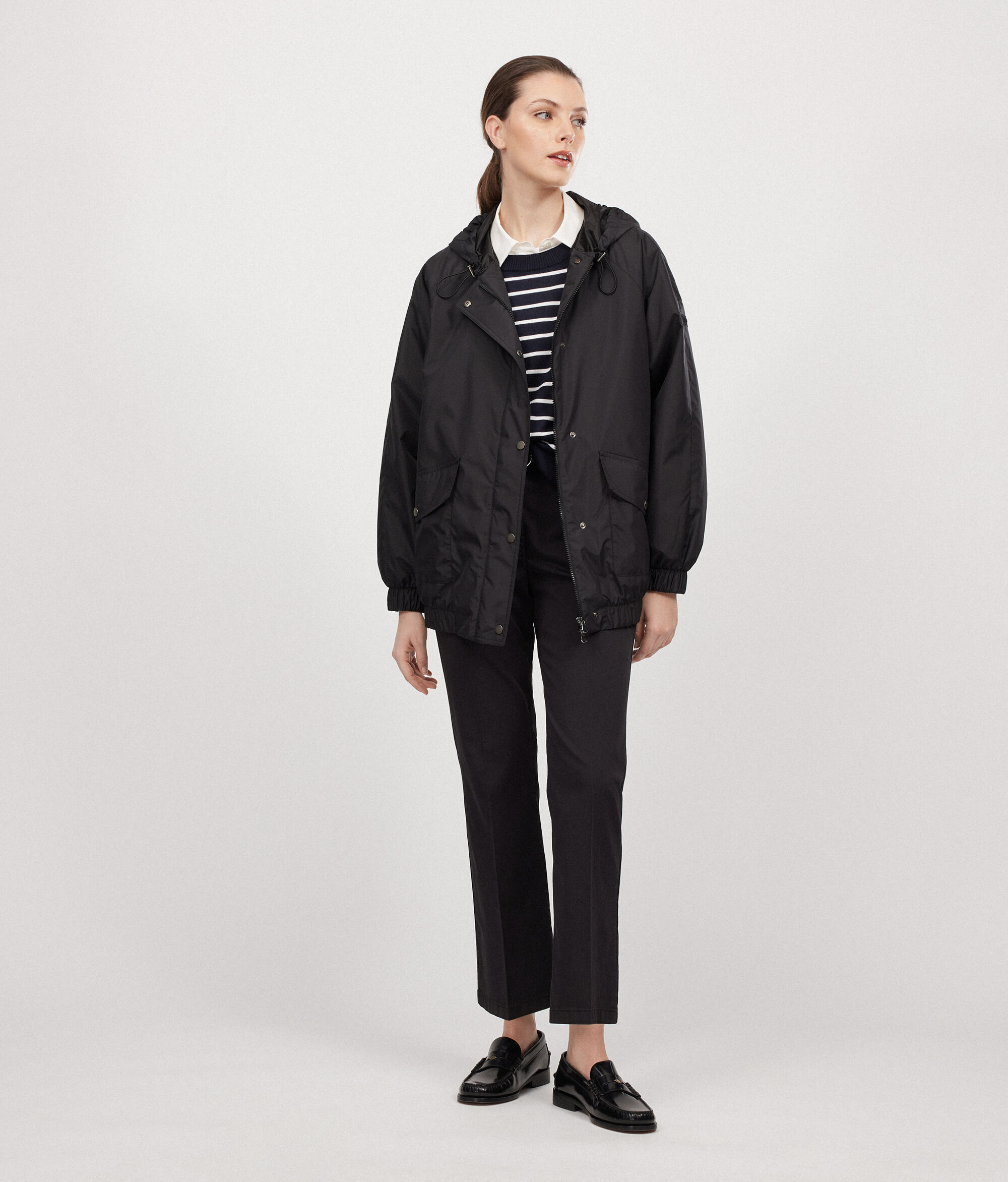 Hooded Cashmere Technical Jacket