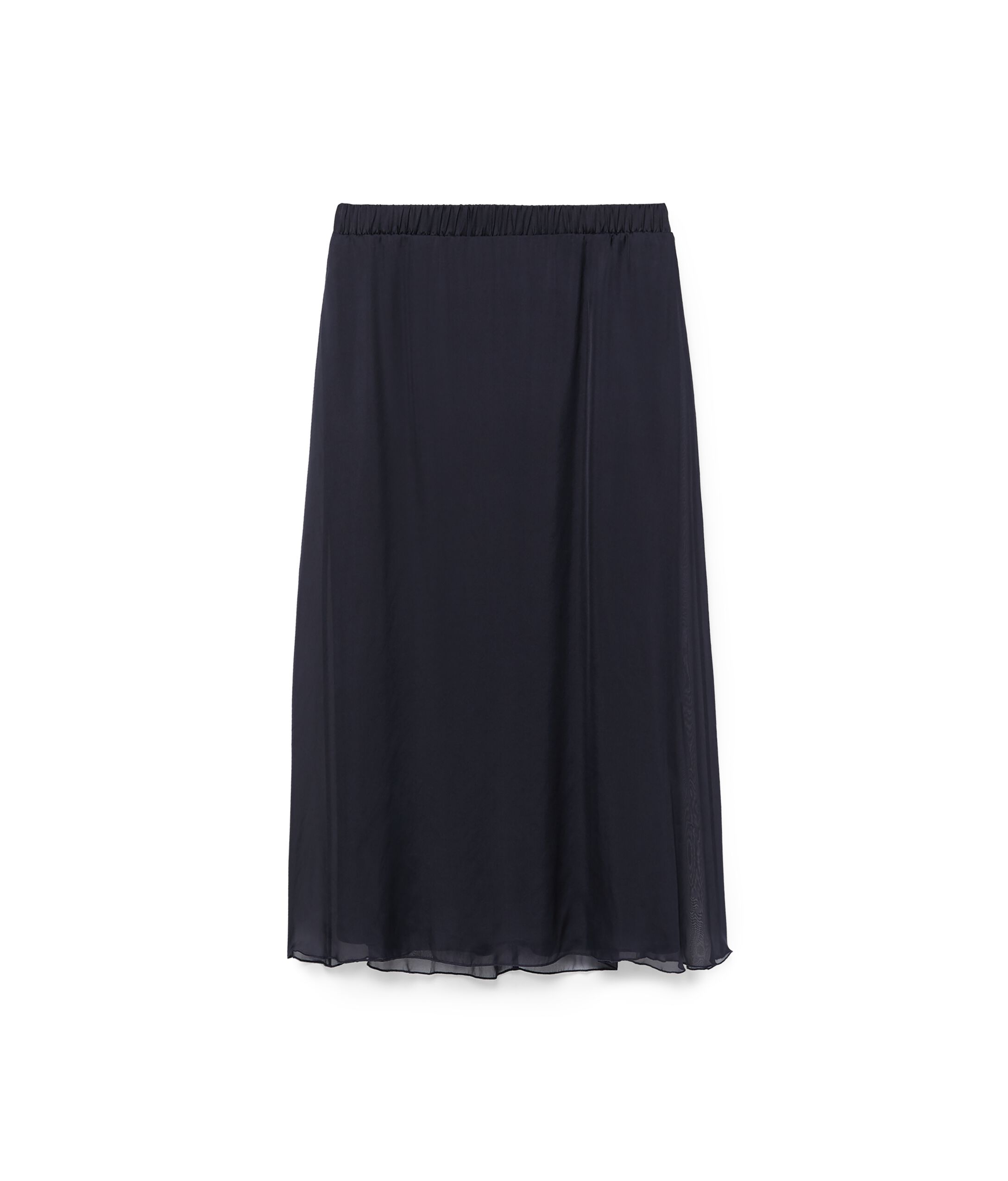 Longline Silk Georgette Skirt