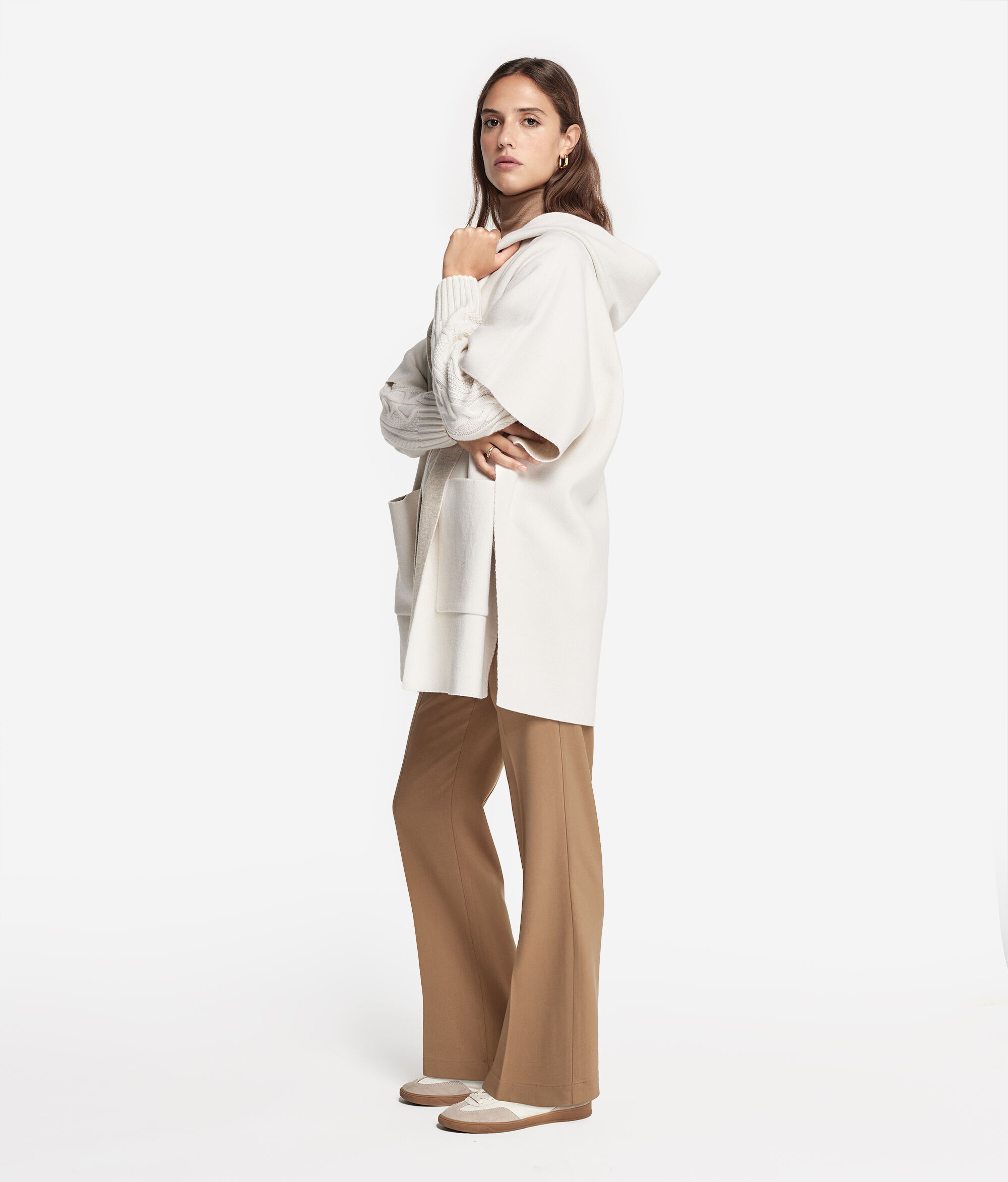 Cappa con Cappuccio in Cashmere