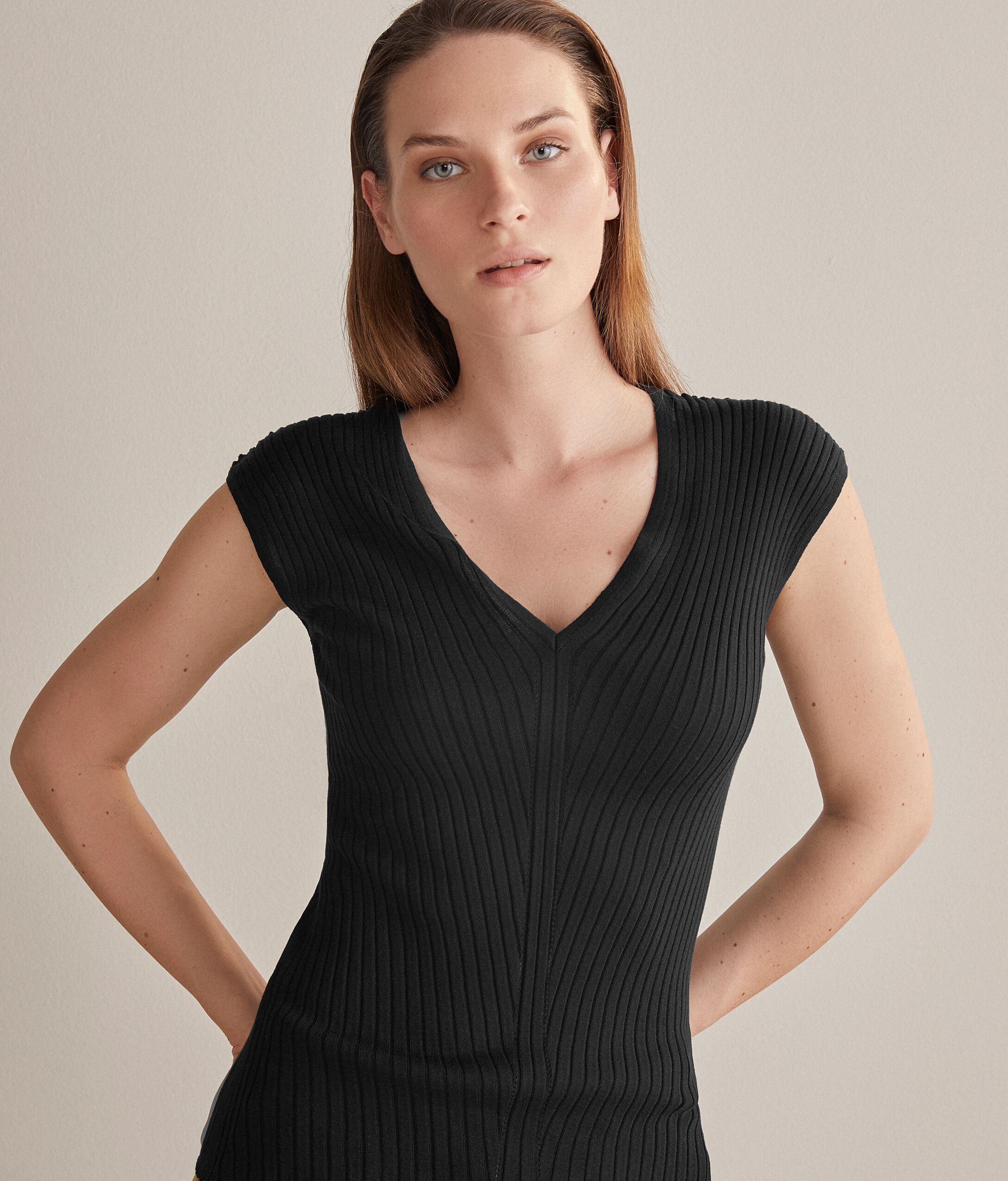 Maglia Costina Seta Cotone