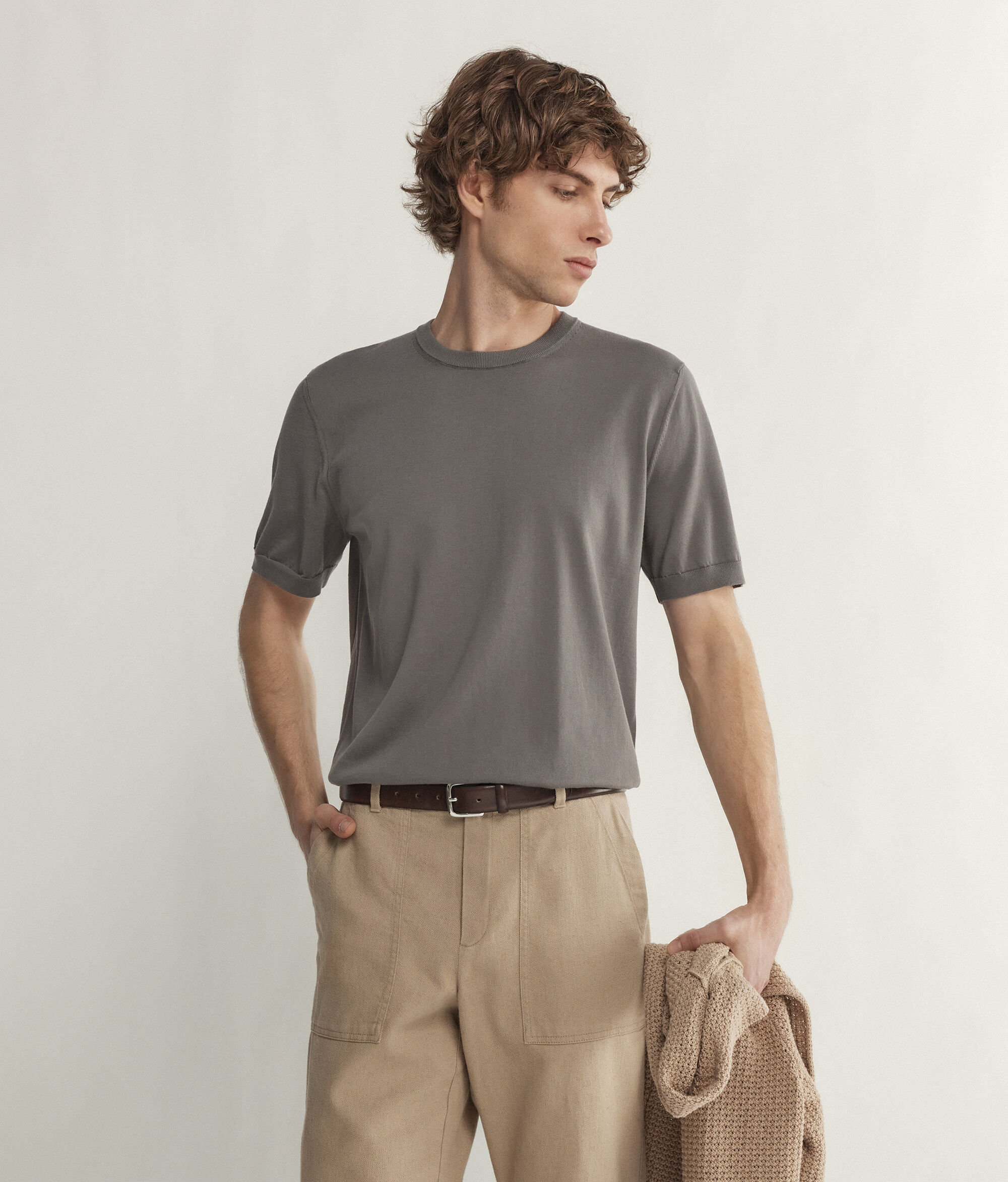 Fresh Cotton Short-Sleeved Round-Neck T-Shirt