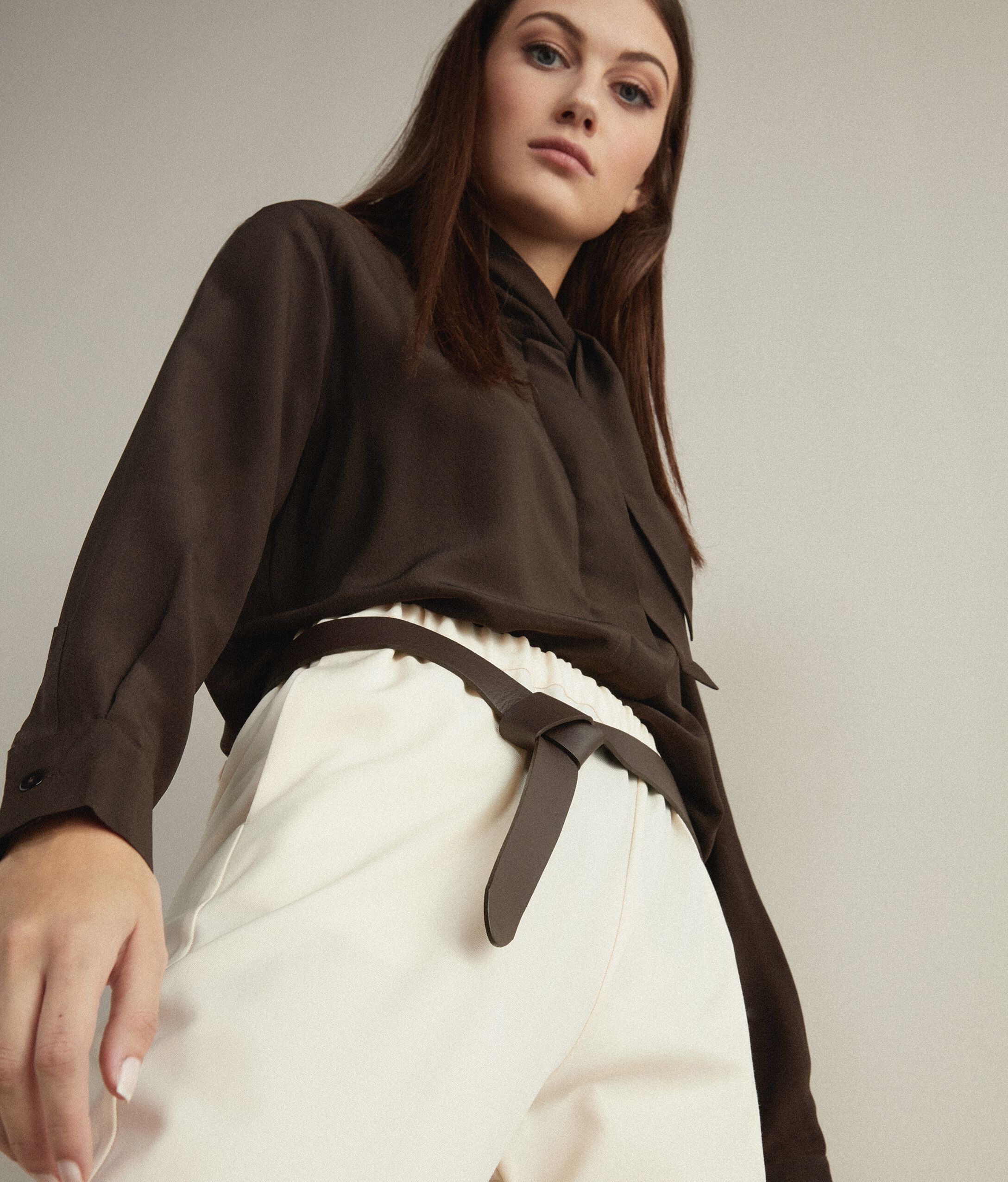 Wide Leather Belt