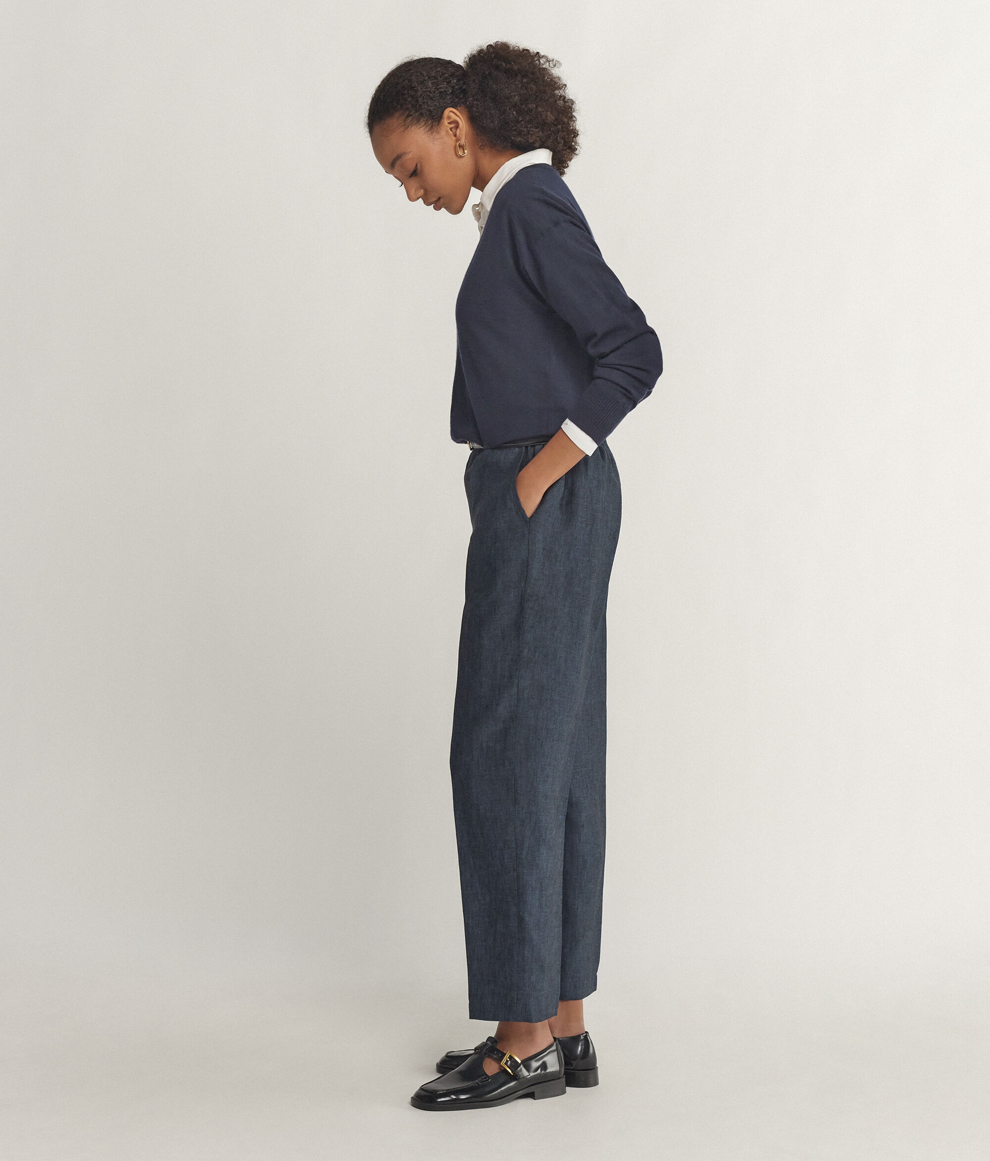 Pantalone Sigaretta in Lino