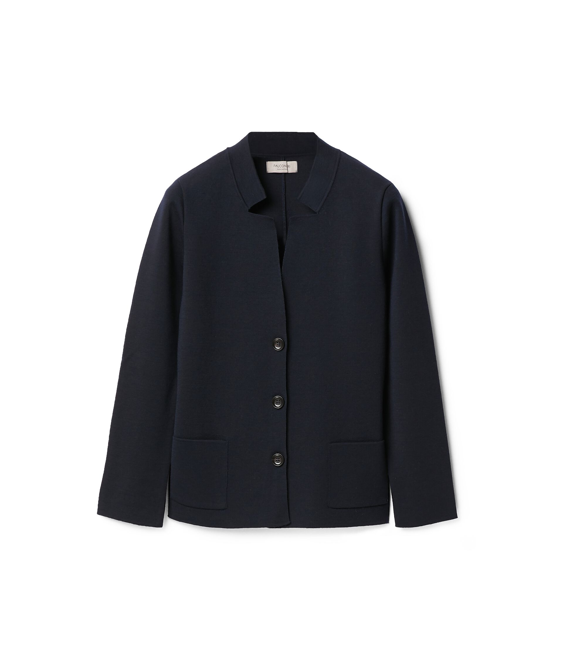 Giacca in Lana Colore Blu Navy