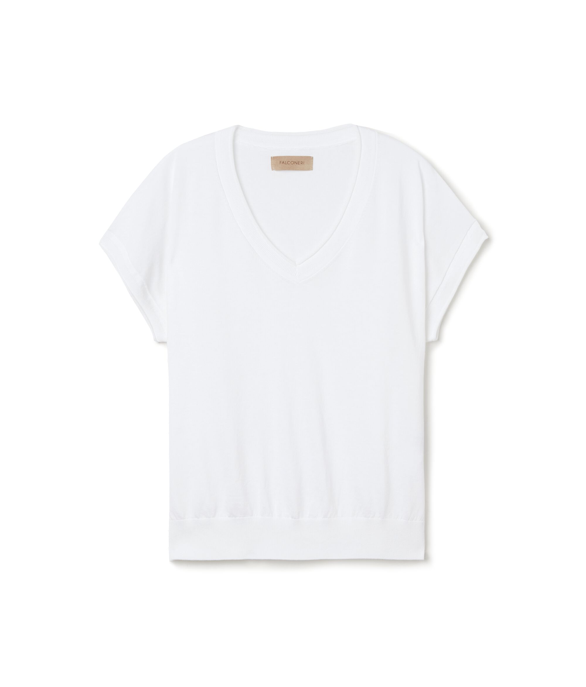 Maglia con Scollo V a Maniche Corte
