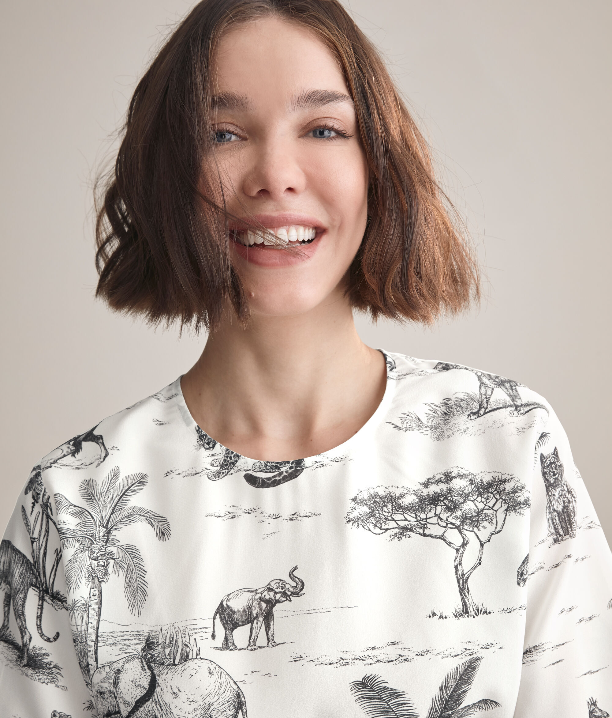 T-shirt z jedwabiu