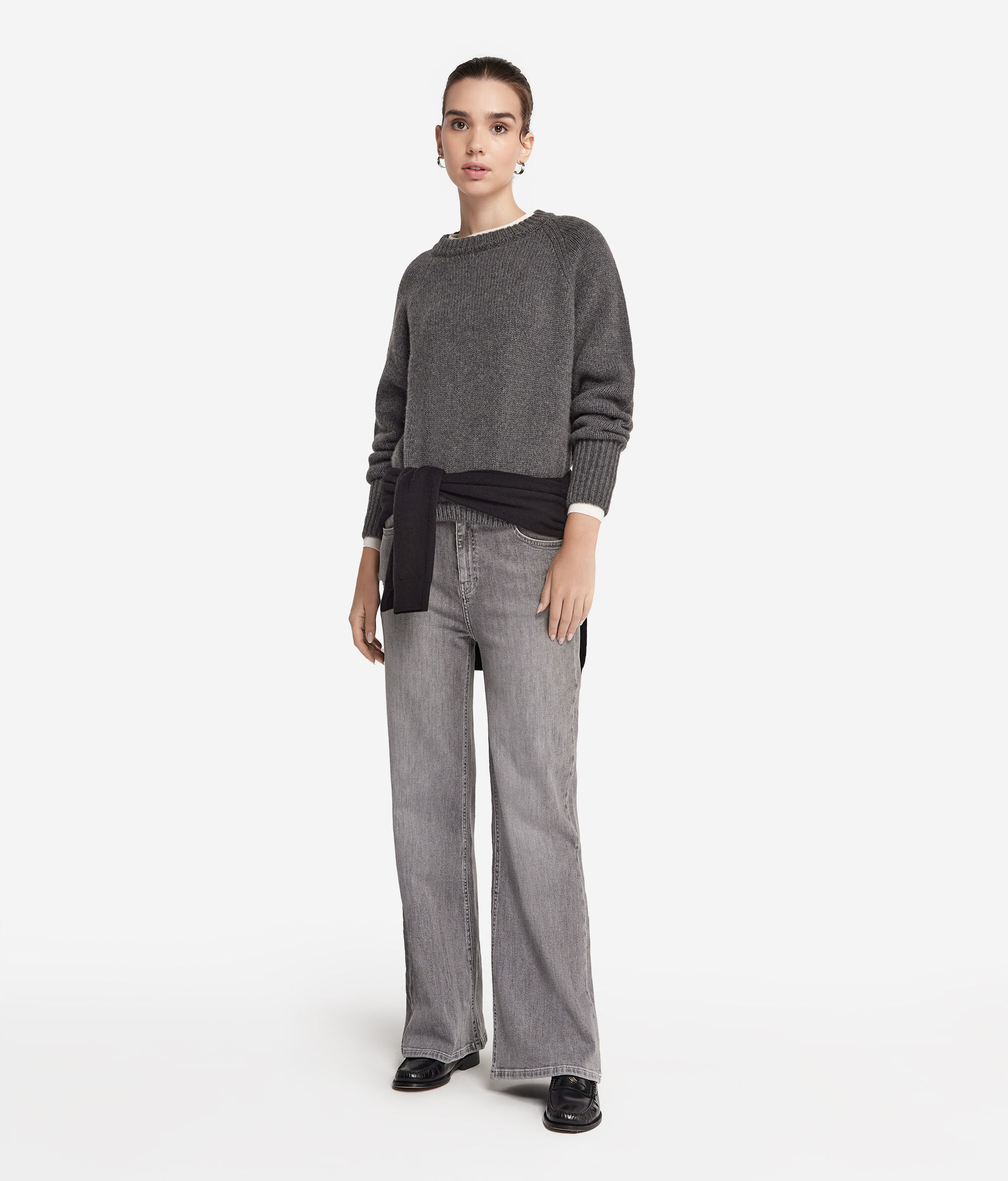 Maglia Girocollo in Cashmere Tricot