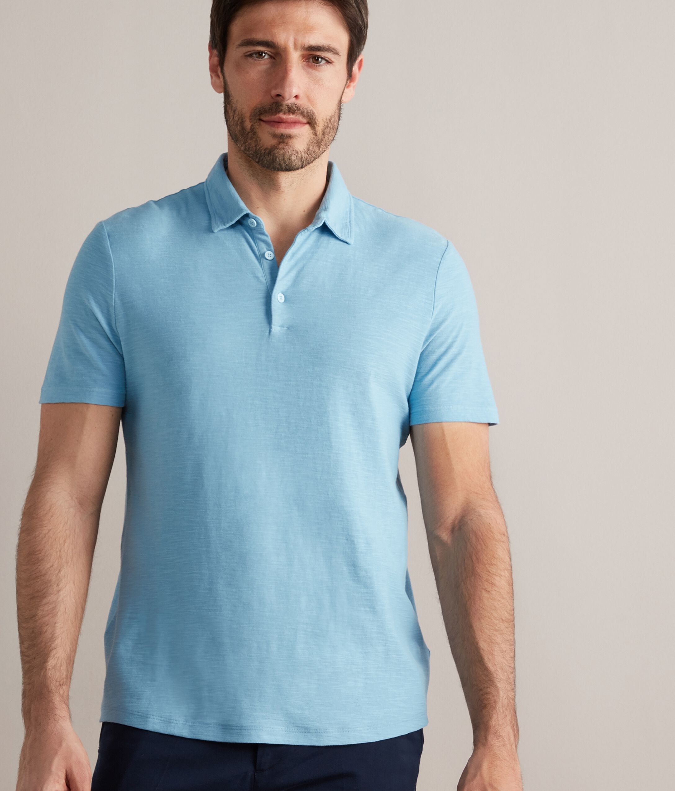 Poloshirt aus Twist-Baumwolle