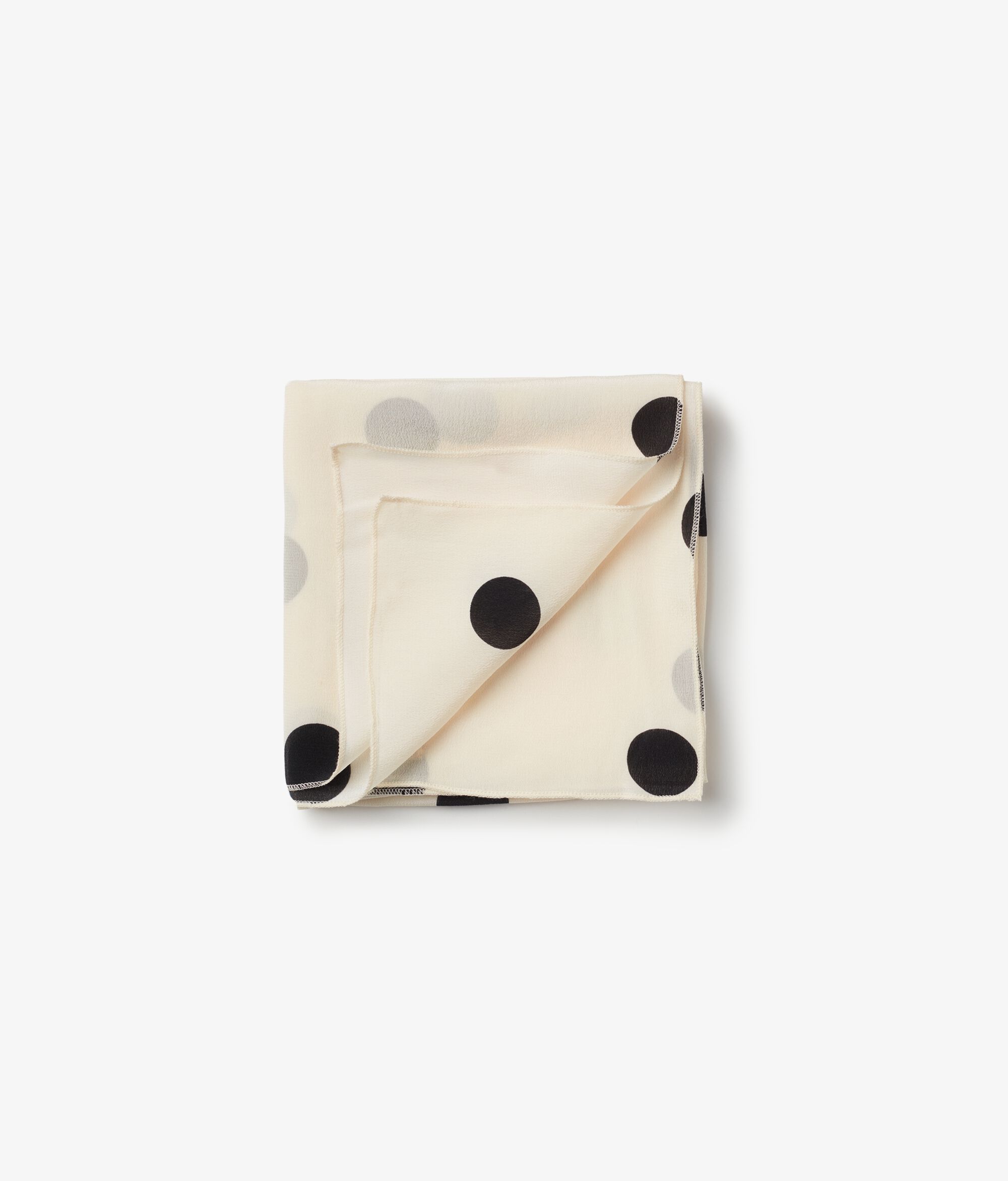 Colore Stampa Fondo Burro Pois Nero