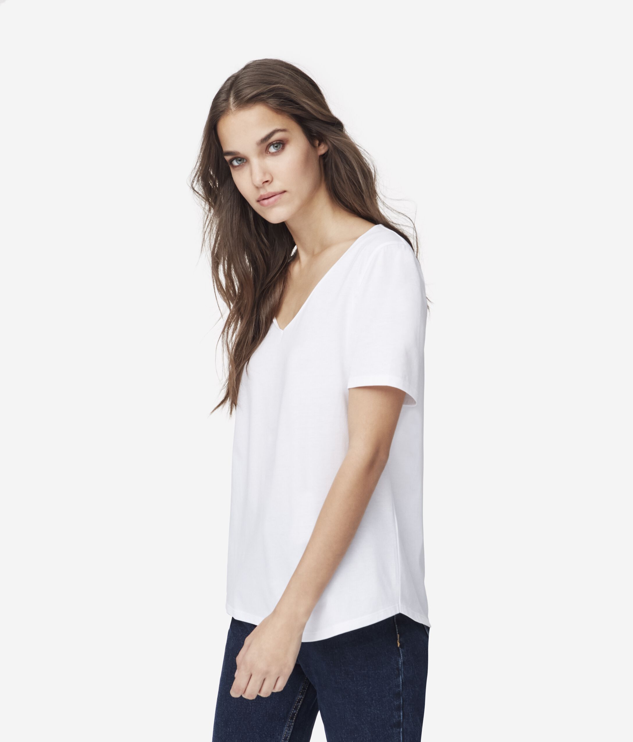 Cotton V-Neck T-Shirt