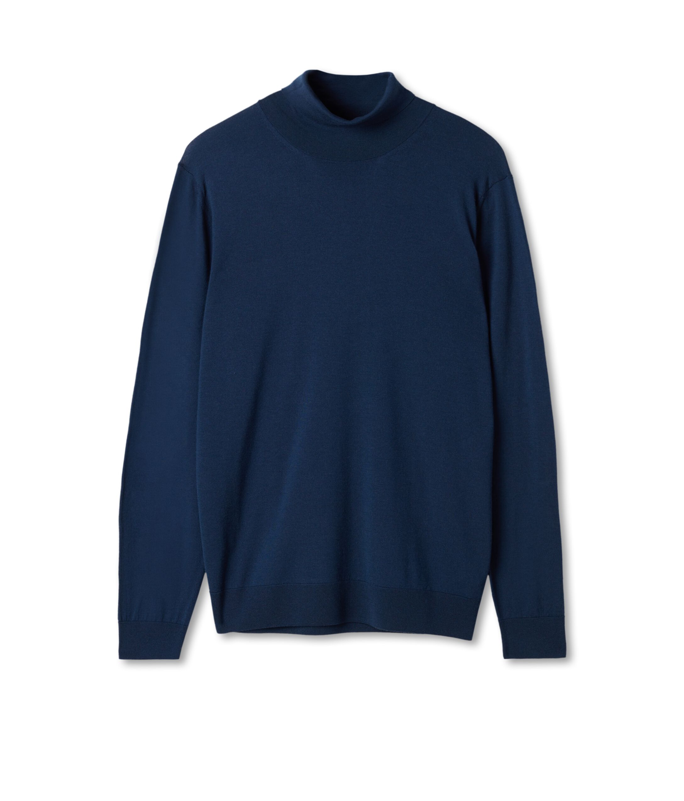 Pull à col roulé en laine mérinos