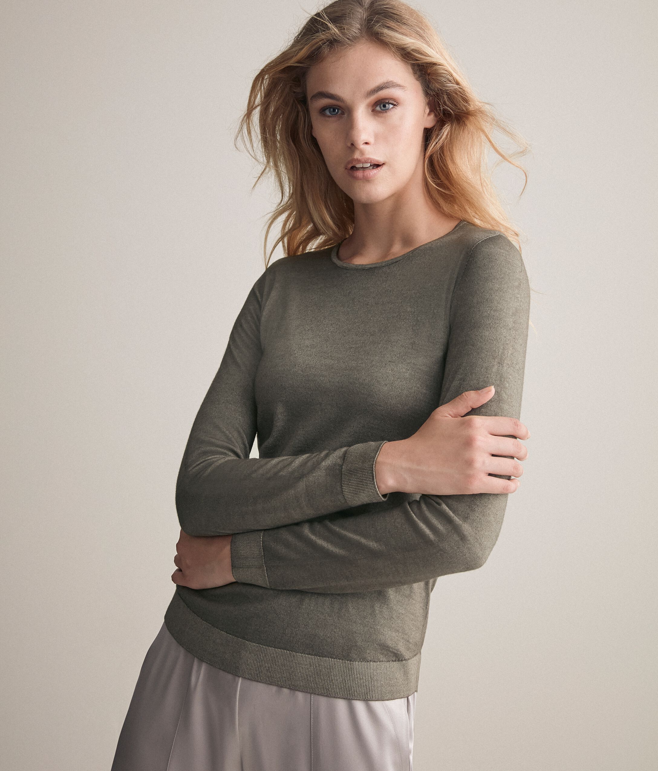 Maglia Girocollo in Cashmere Ultrafine
