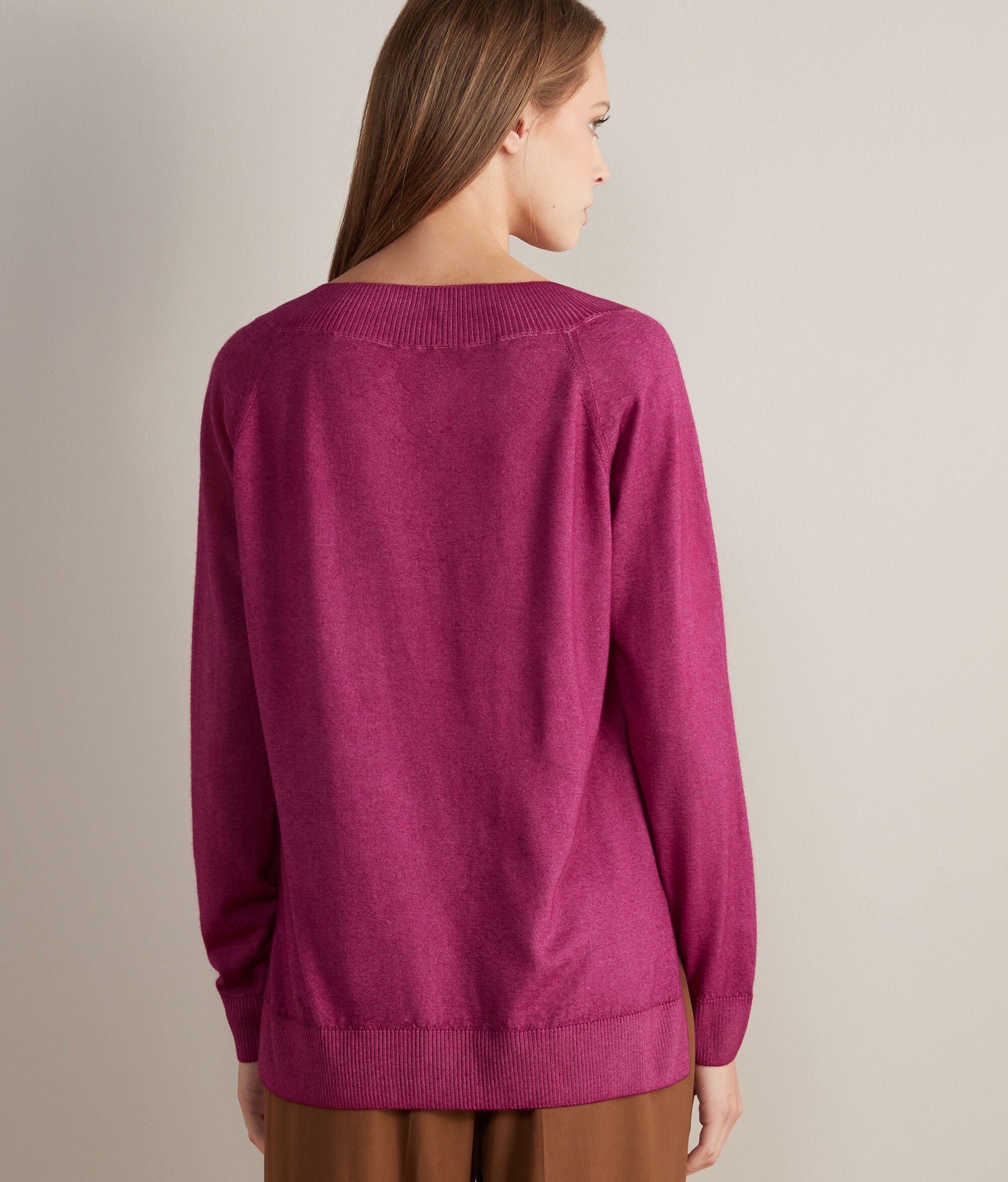 Maglia Scollo V in Cashmere Ultrafine
