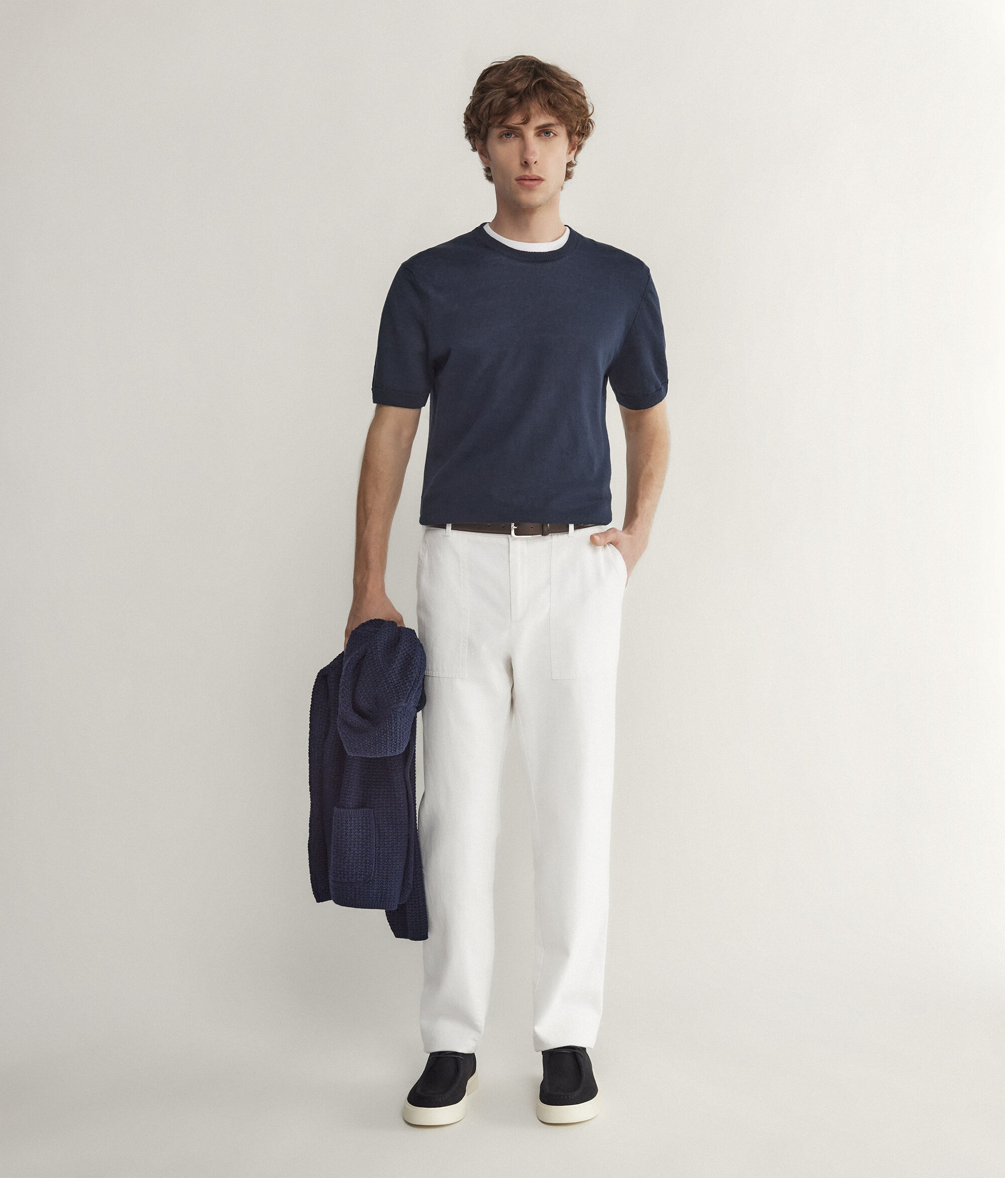 T-Shirt in Lino Cotone