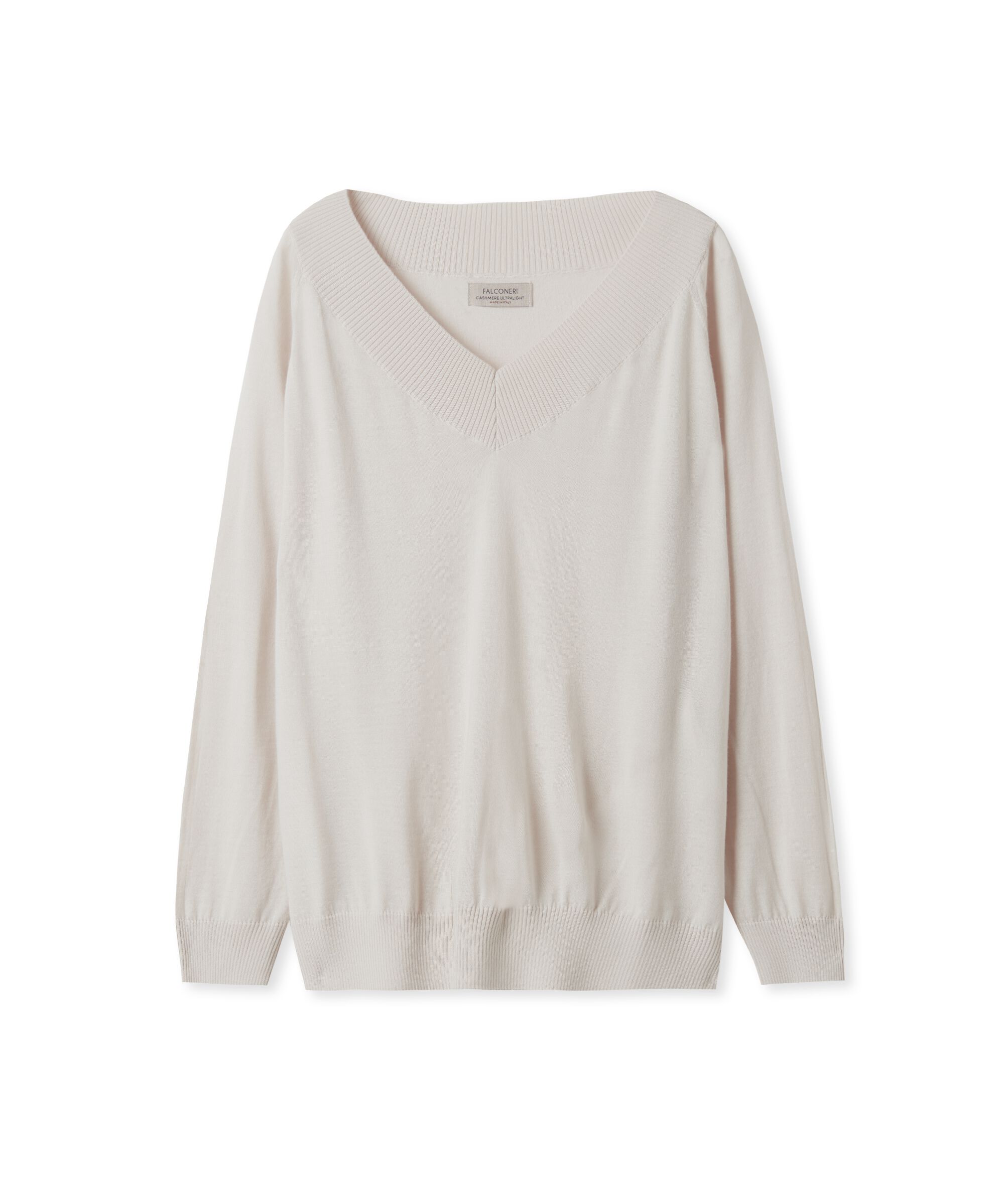 Pull à col V en cachemire ultra-fin
