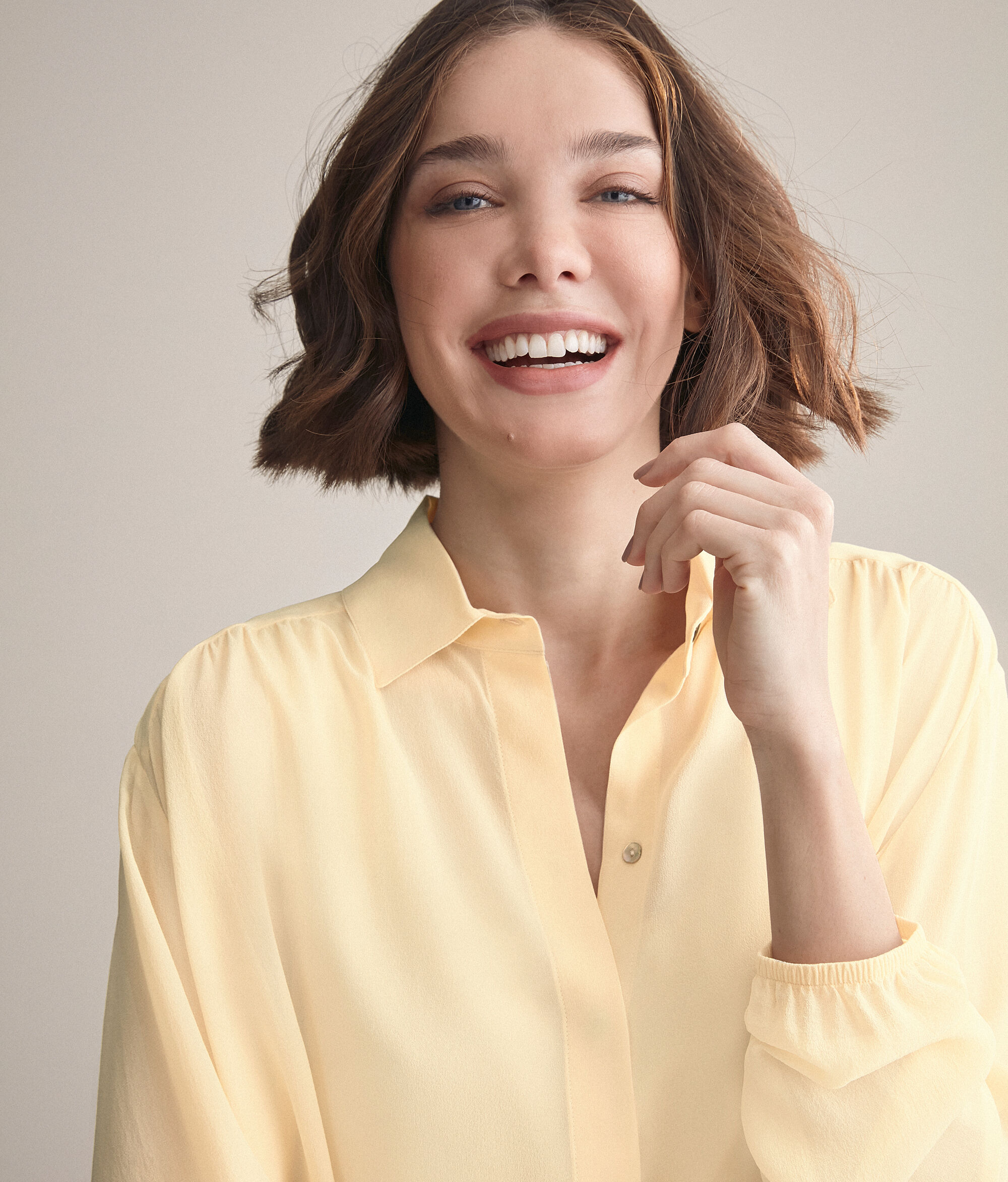 Georgette Drawstring Shirt