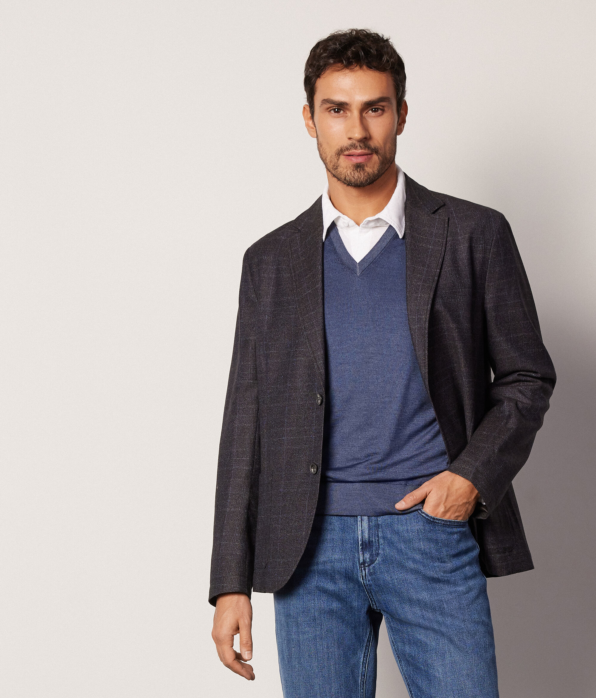 Gilet Scollo a V in Cashmere Ultrafine