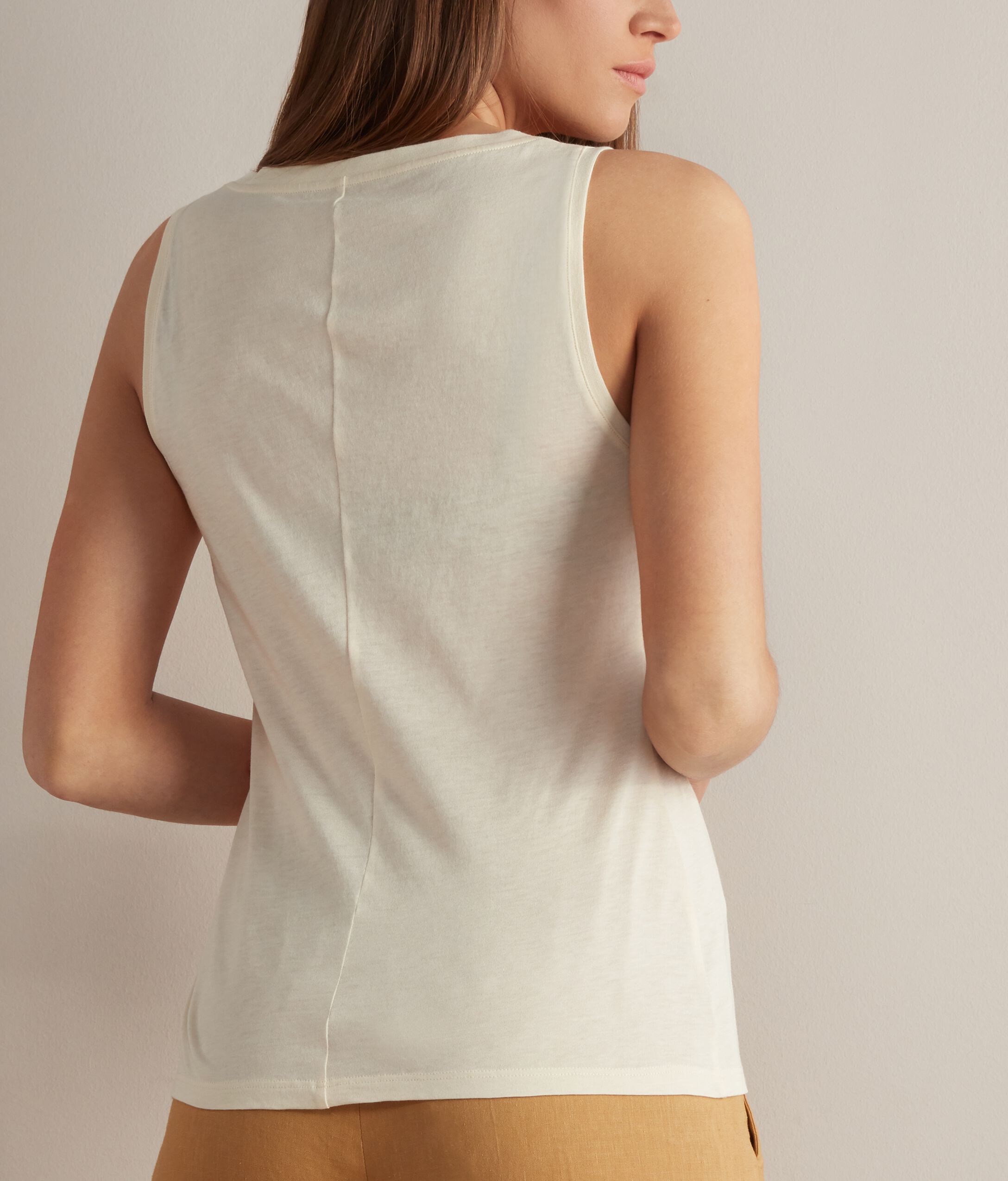 Cotton and Silk Racerback Top