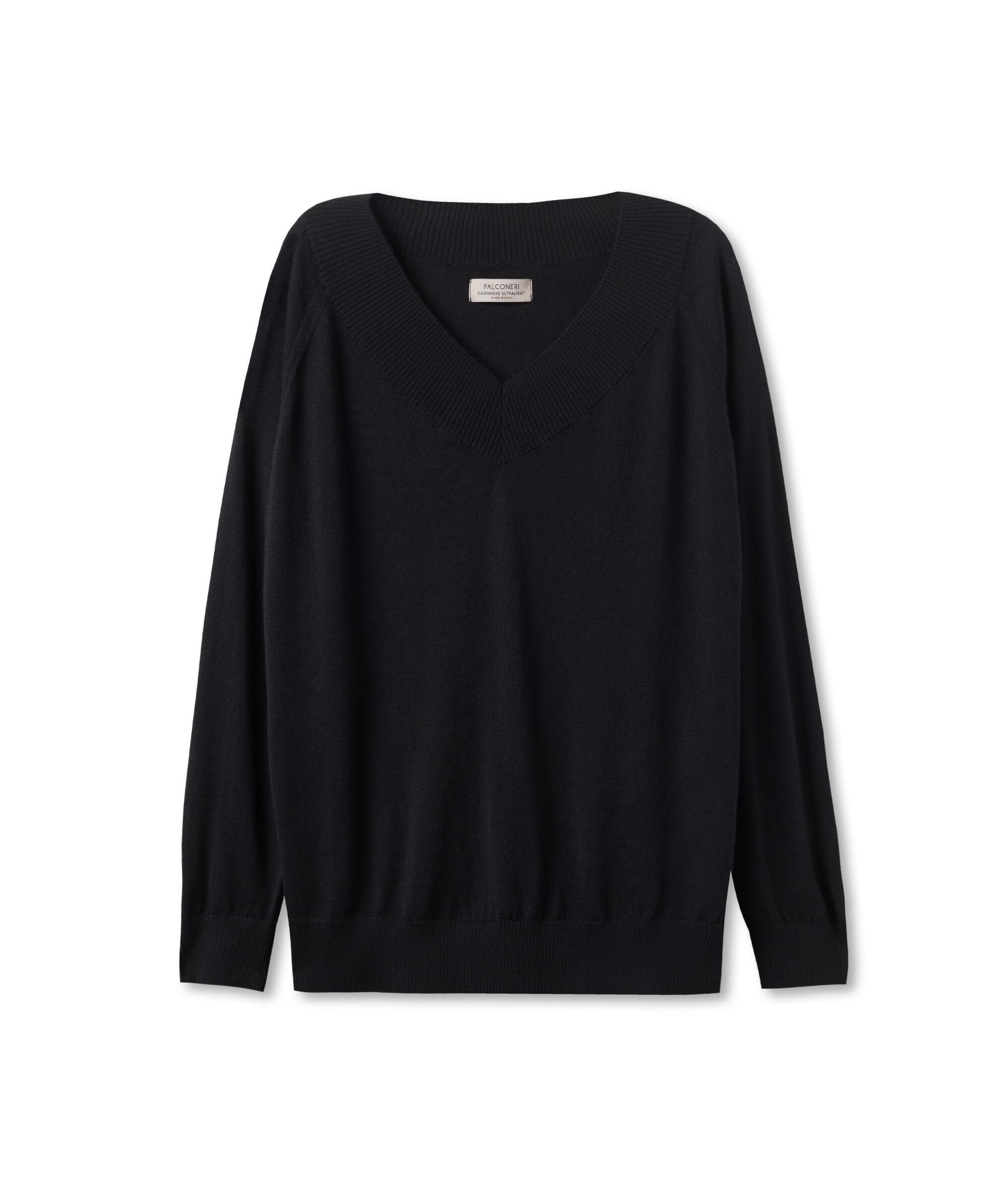 Pull à col V en cachemire ultra-fin