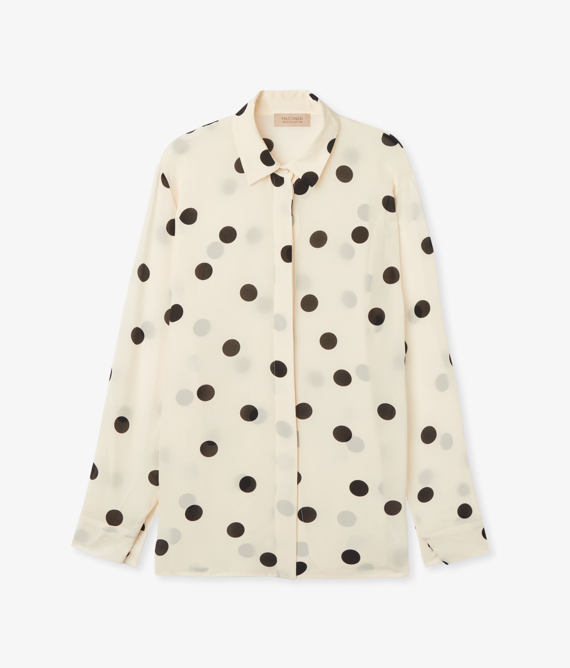 Color Estampado Fondo Mantequilla Lunares Negro