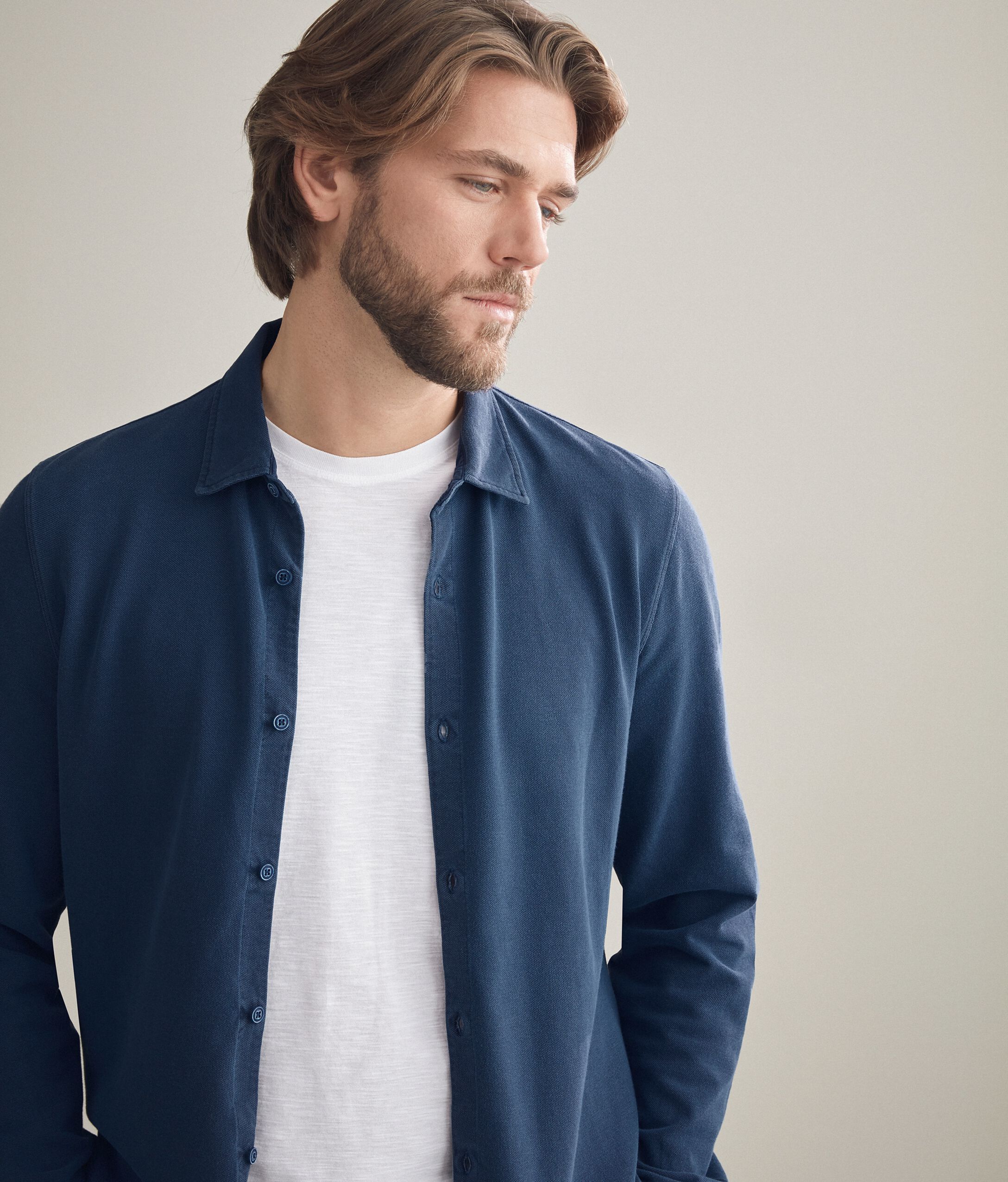 Maglia Camicia Piquet