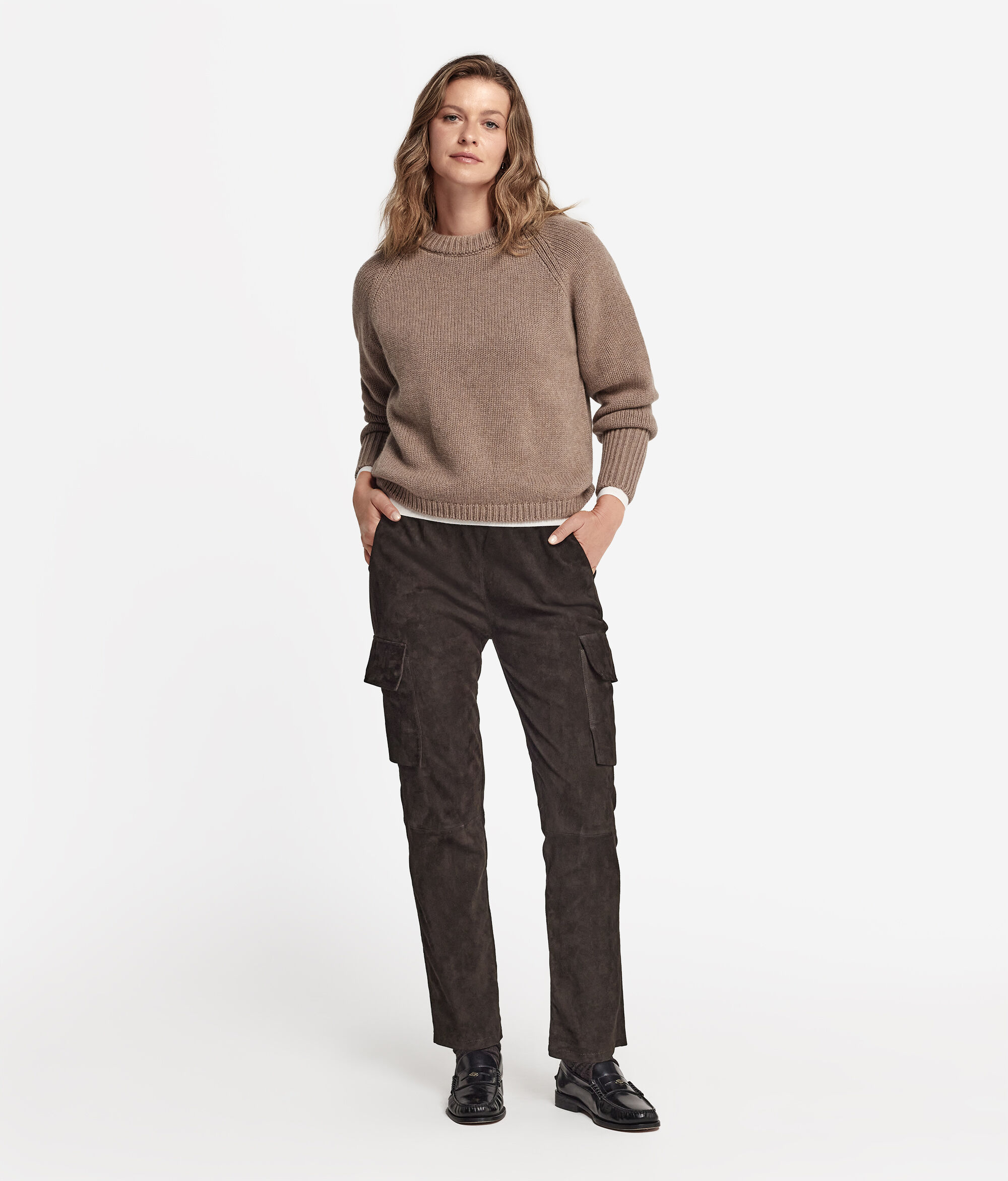 Maglia Girocollo in Cashmere Tricot