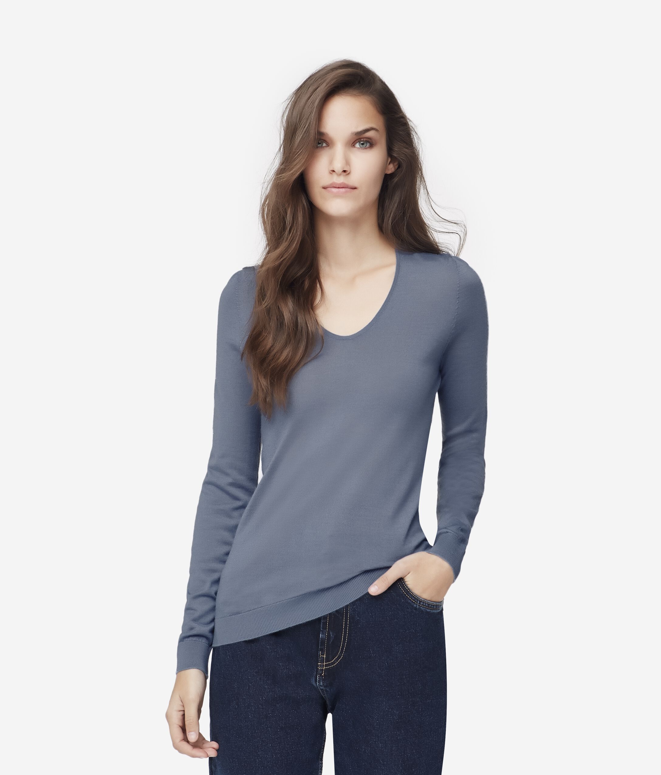 Ultrafine Cashmere V-Neck Jumper