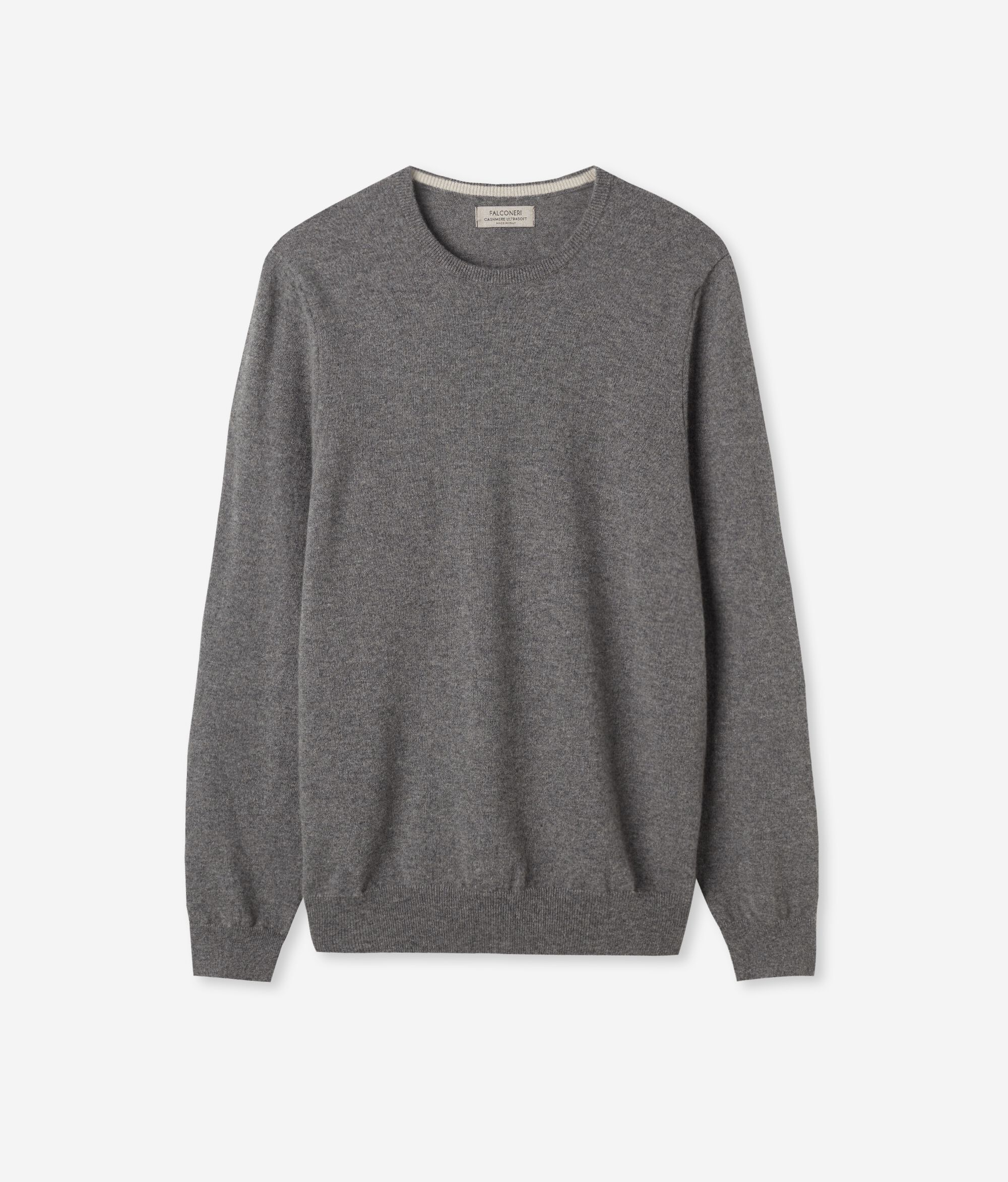Jersey con cuello redondo de cashmere ultrasoft