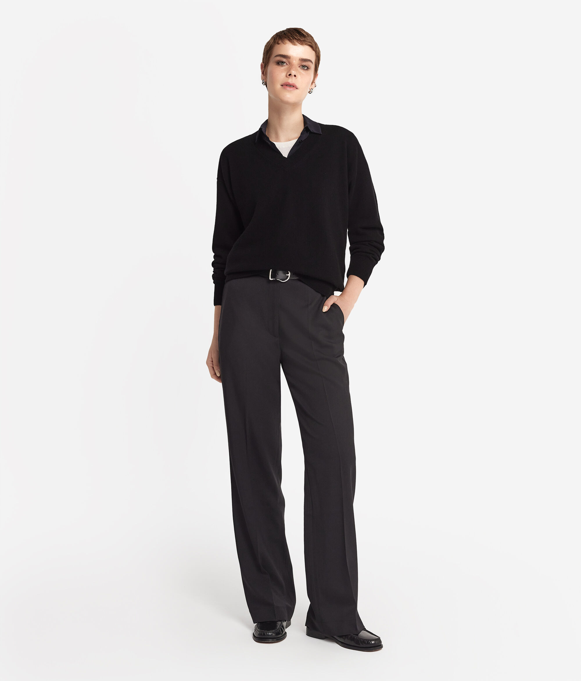 Maglia con Scollo a V in Cashmere Ultrasoft