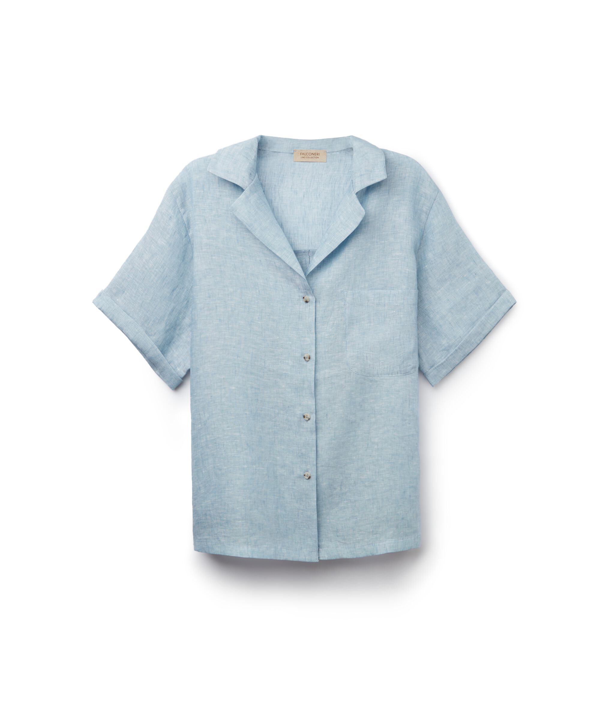 Camicia Maniche Corte in Lino