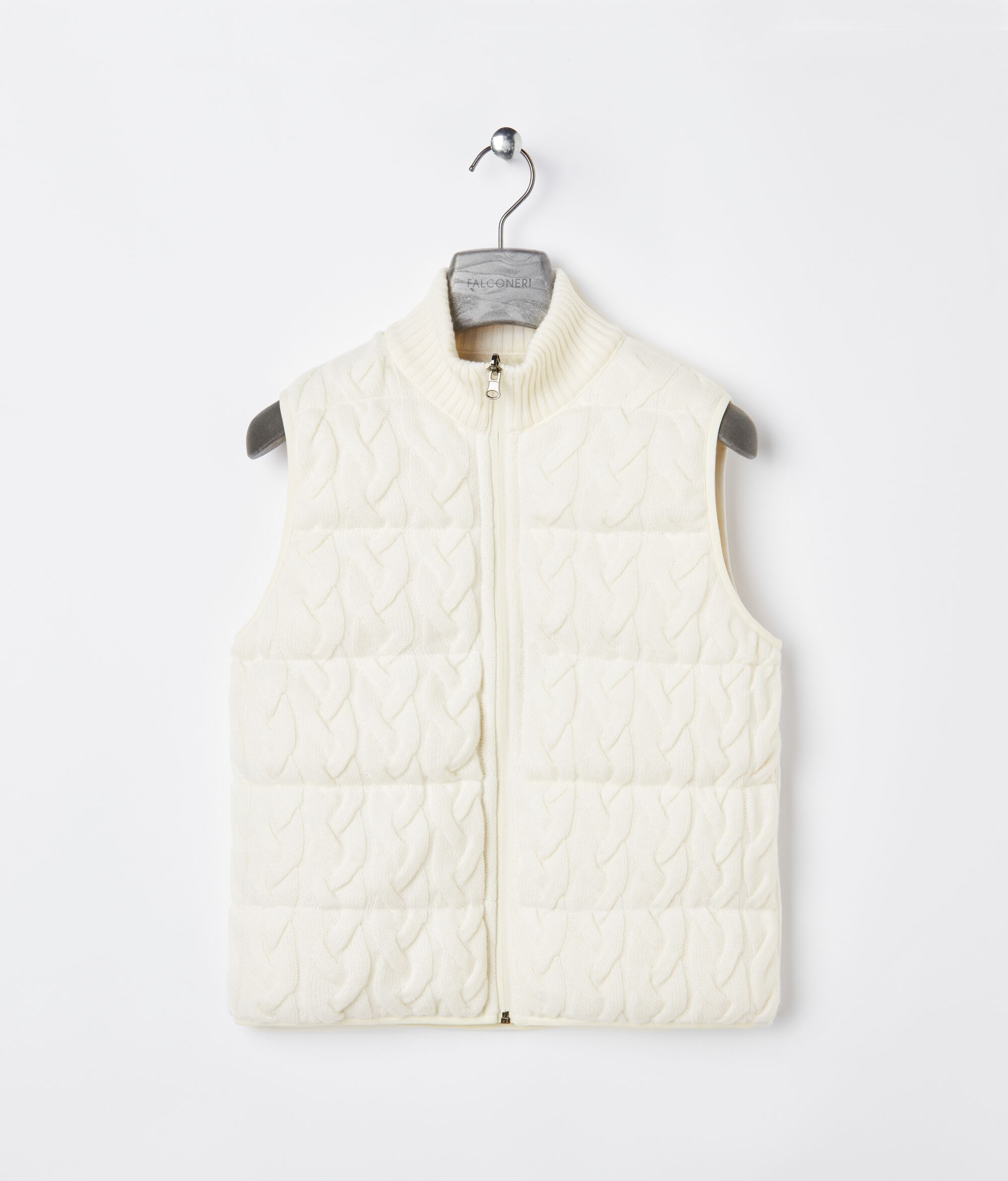Piumino Smanicato Reversibile Trecce