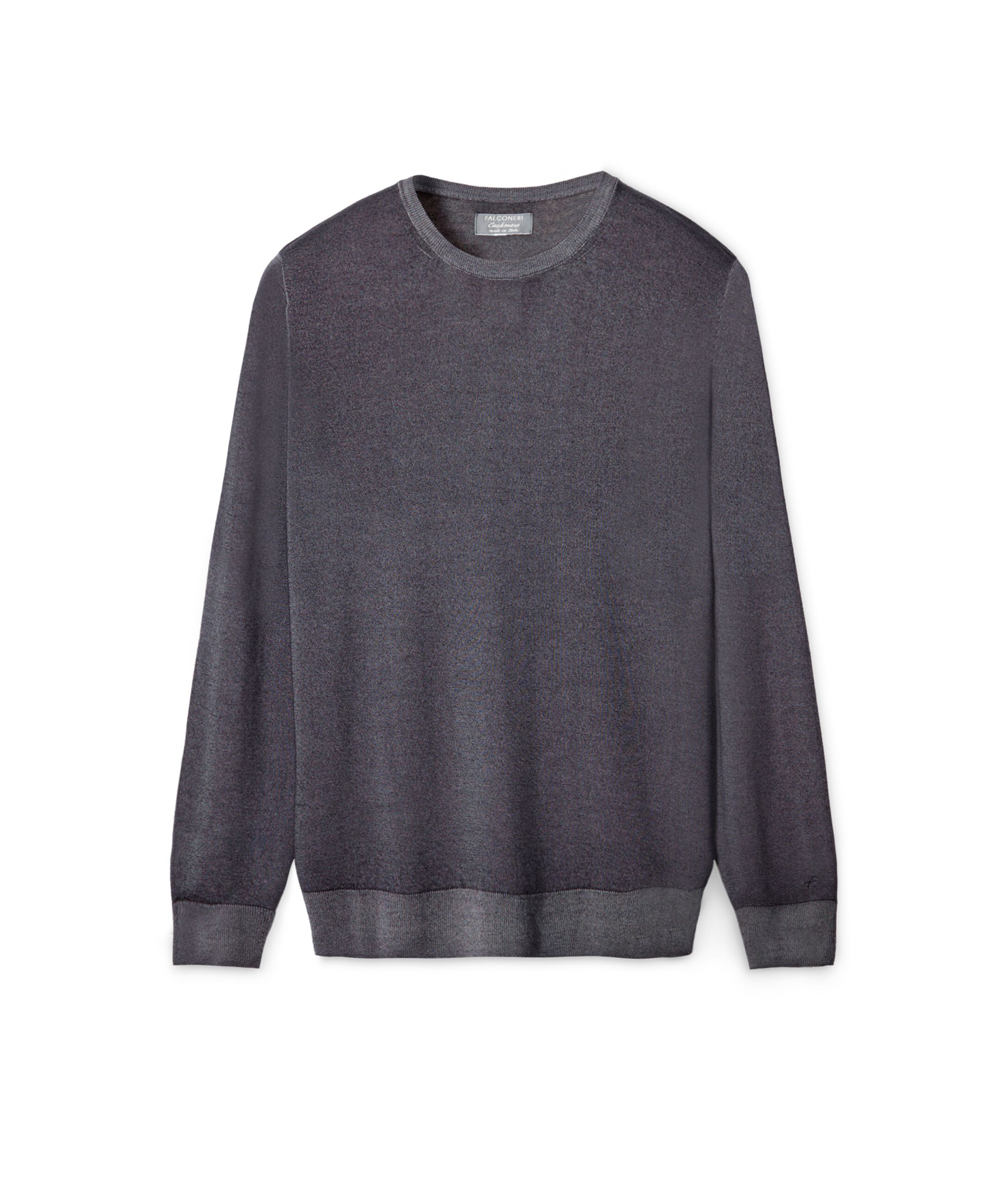 Ultrafine cashmere crew neck sweater