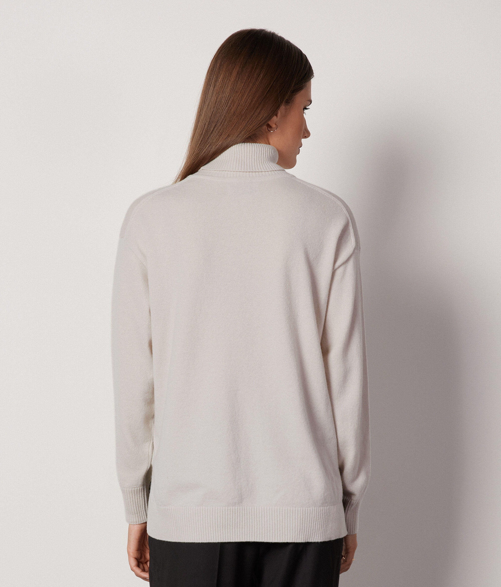 Ultrasoft Cashmere Turtleneck with Slits