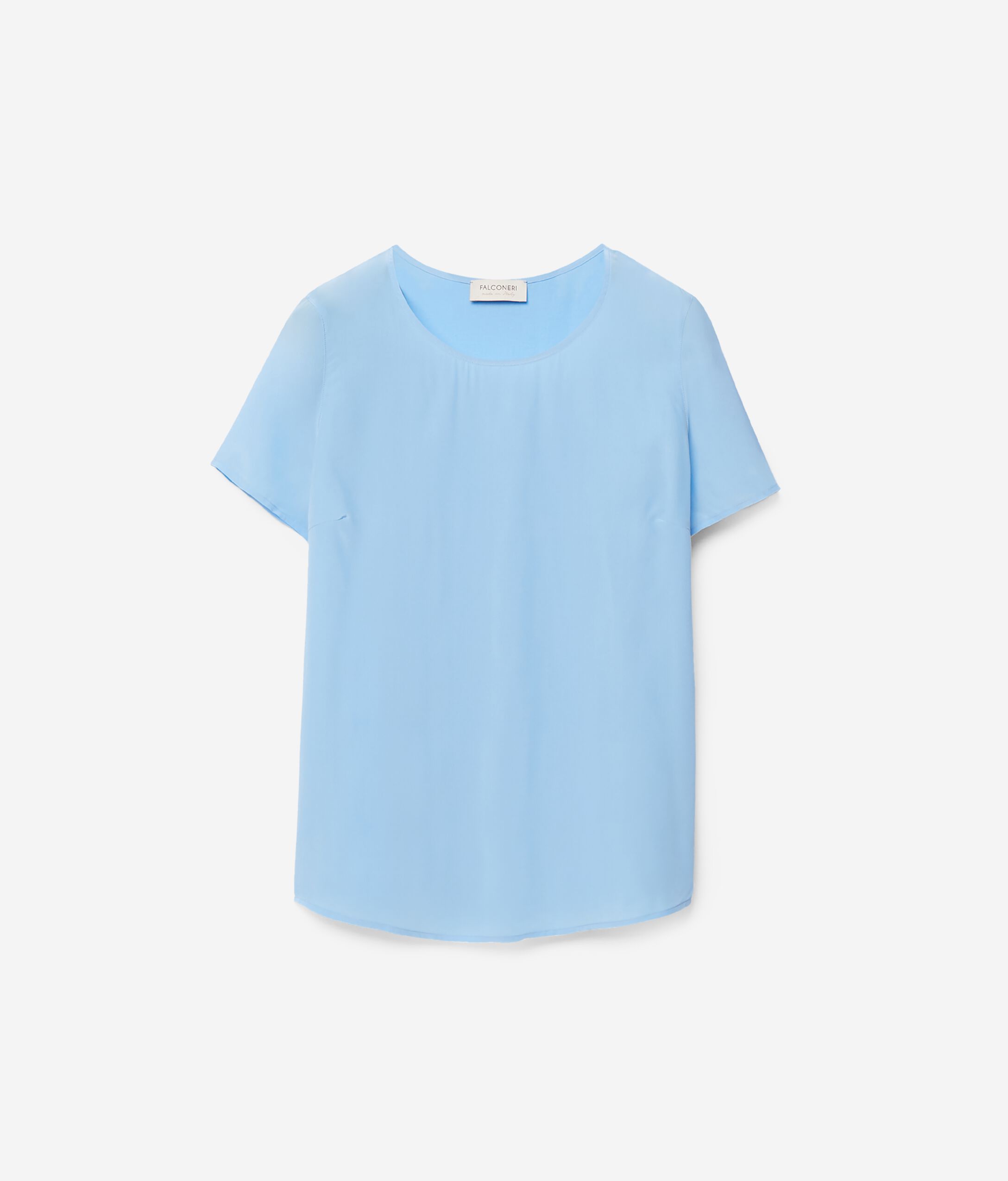 T-shirt Girocollo in Seta