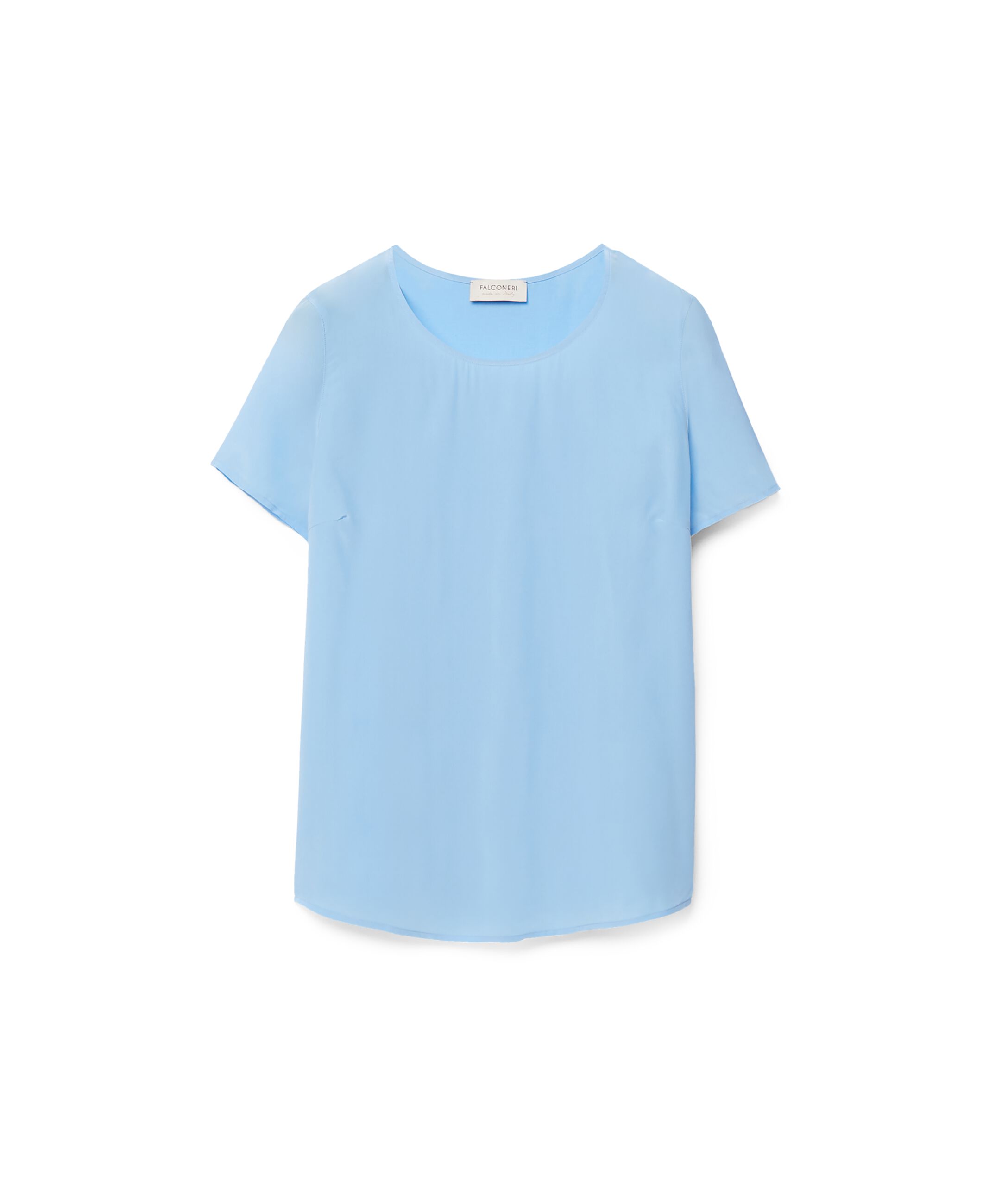 T-shirt Girocollo in Seta