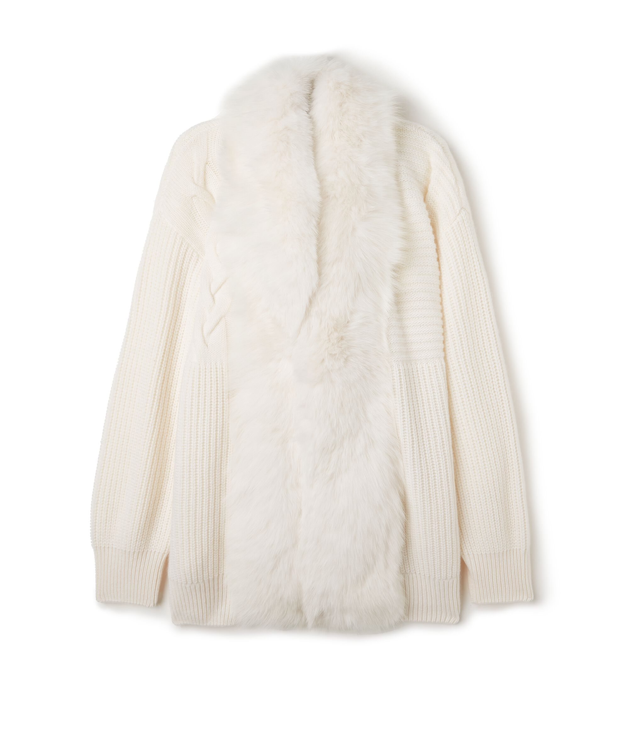 Cappotto in Cashmere Ultrasoft Trecce