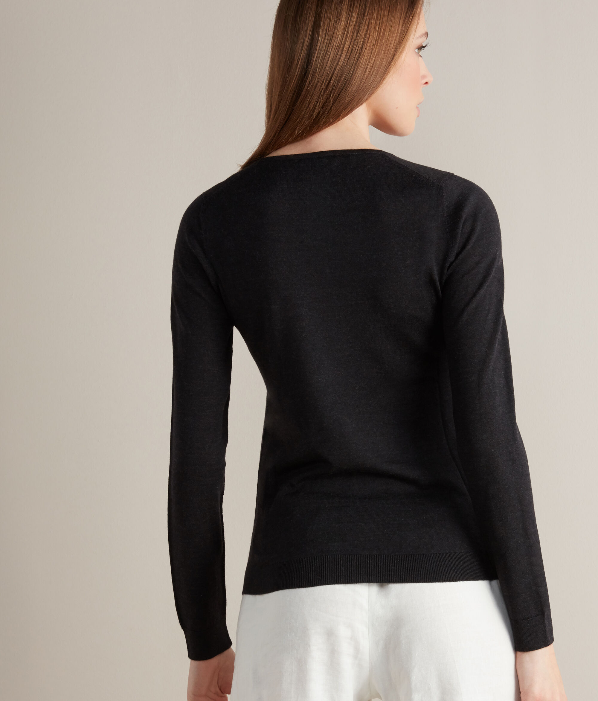 Round-Neck Ultrafine Cashmere Jumper