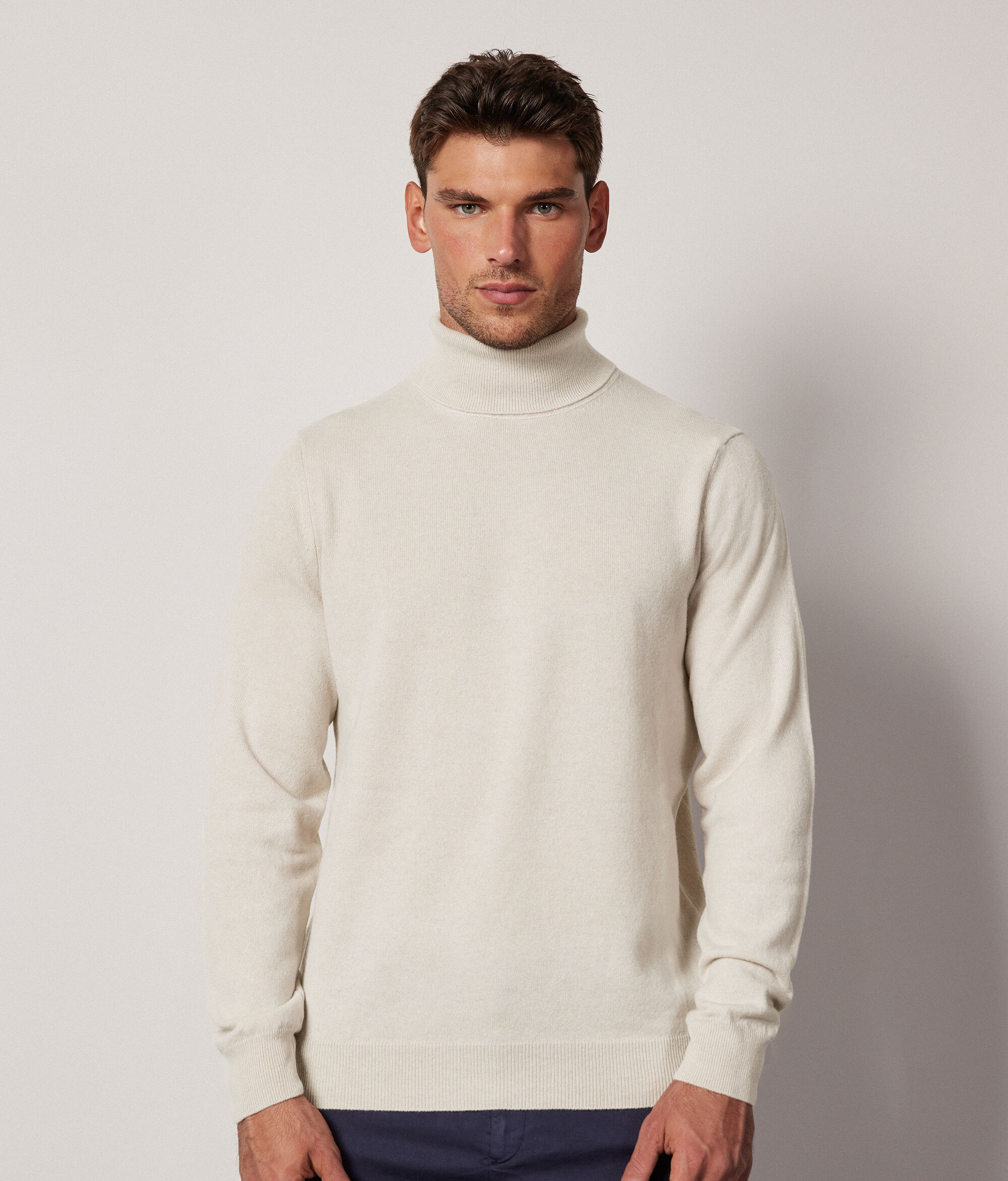 Pull à col roulé en cachemire ultra-doux